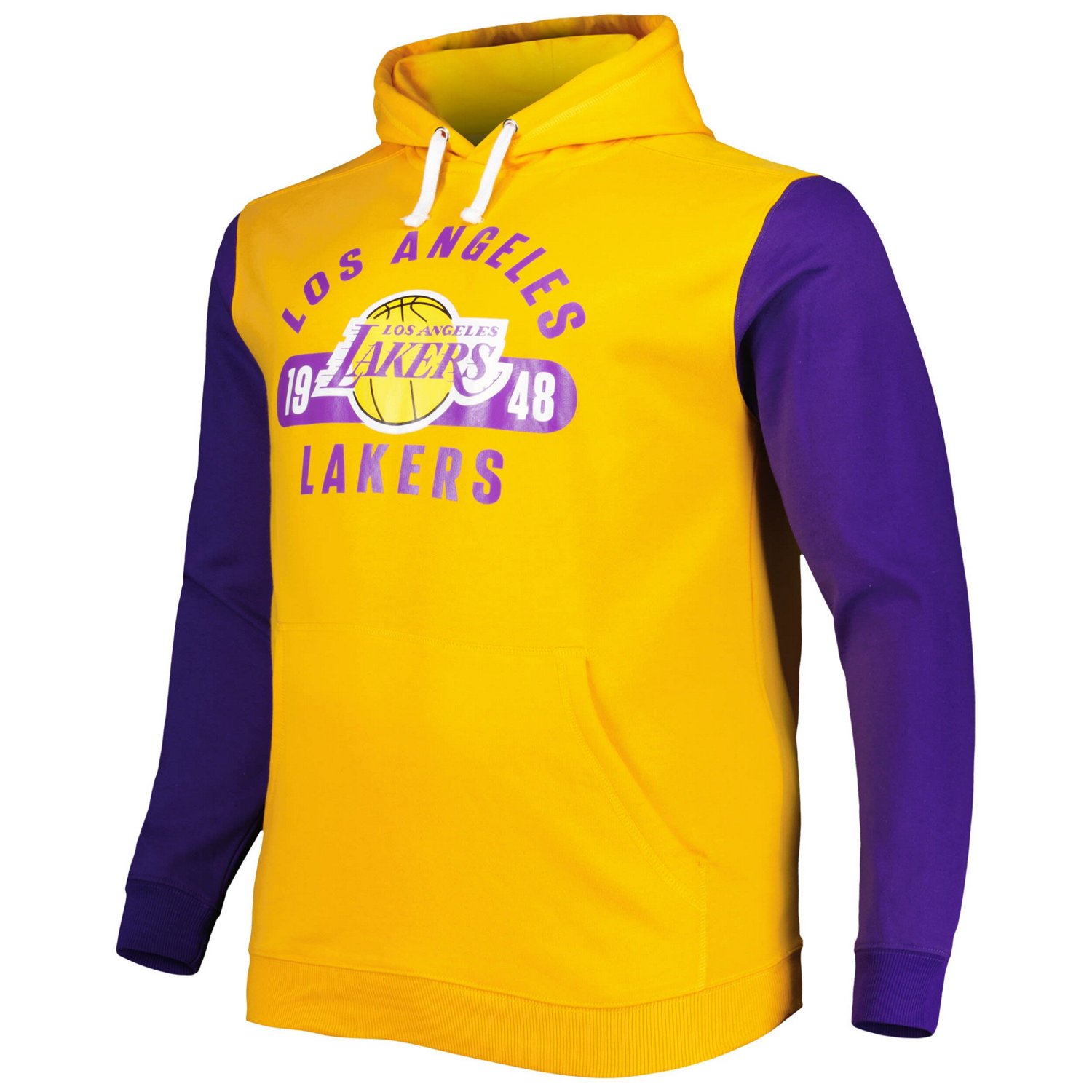 Fanatics Branded /Purple Los Angeles Lakers Big  Tall Bold Attack Pullover Hoodie                                                - view number 2