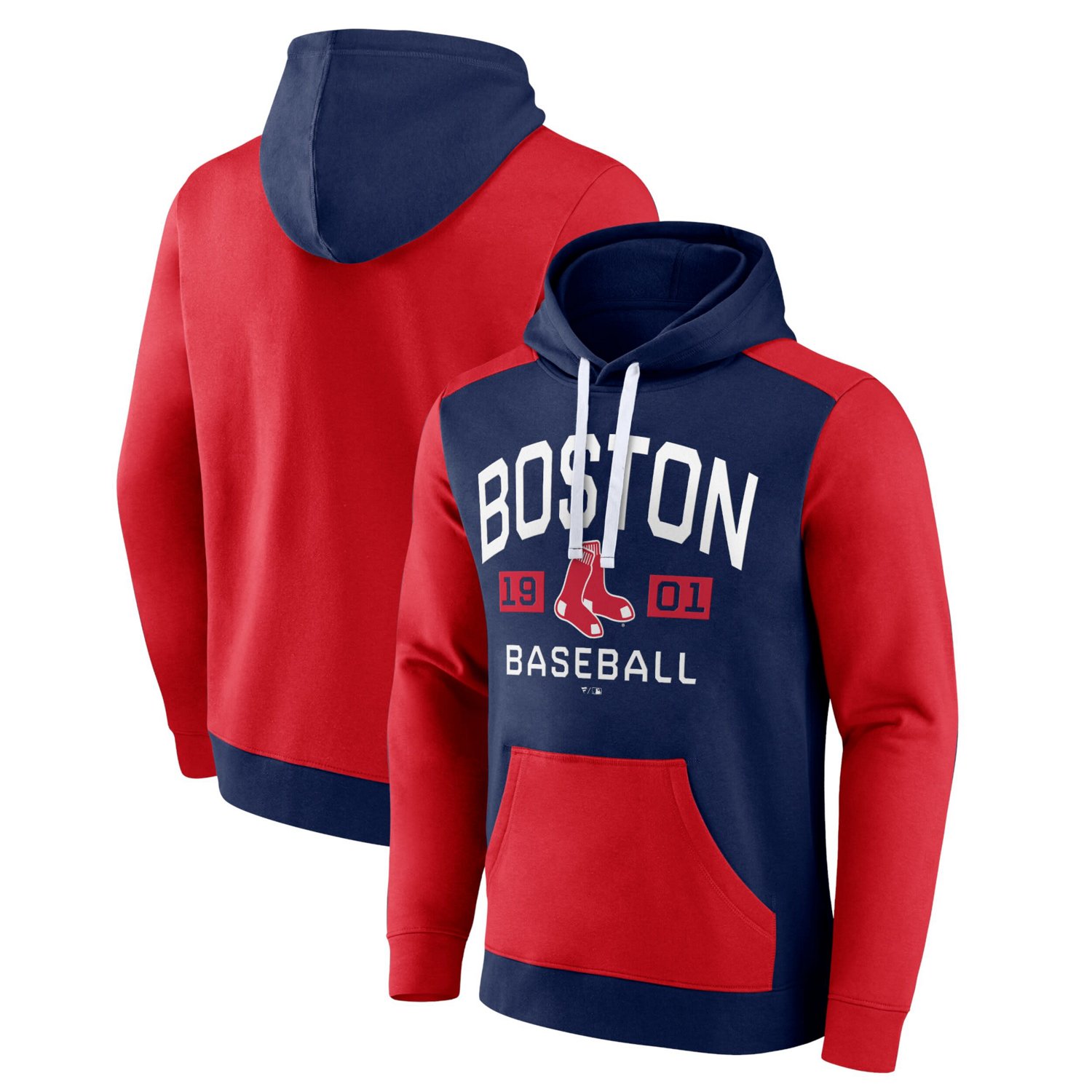 Fanatics Branded /Red Boston Red Sox Chip In Pullover Hoodie
