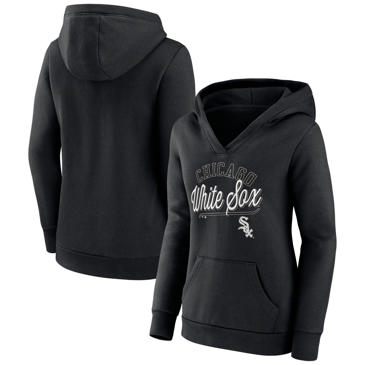 Fanatics Branded Chicago White Sox Simplicity Crossover V-Neck Pullover Hoodie