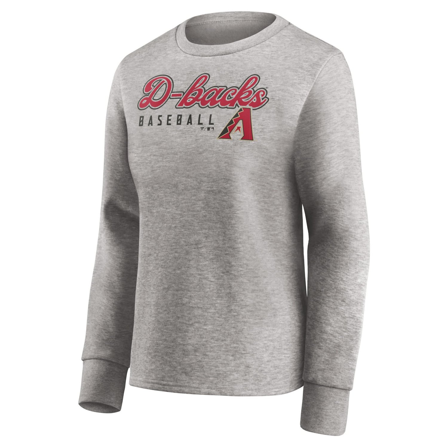 Fanatics Branded Heathered Gray Arizona Diamondbacks Crew Pullover Sweater - view number 2