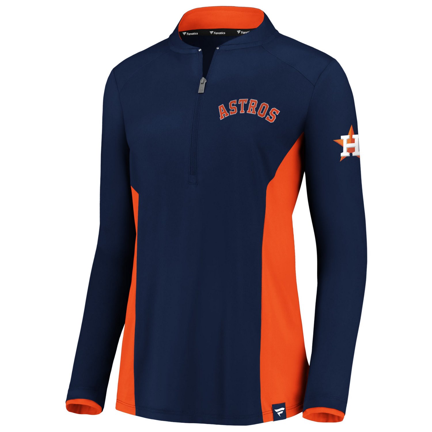 Fanatics Branded Houston Astros Iconic Marble Clutch Blade Collar Half-Zip Pullover Jacket - view number 2