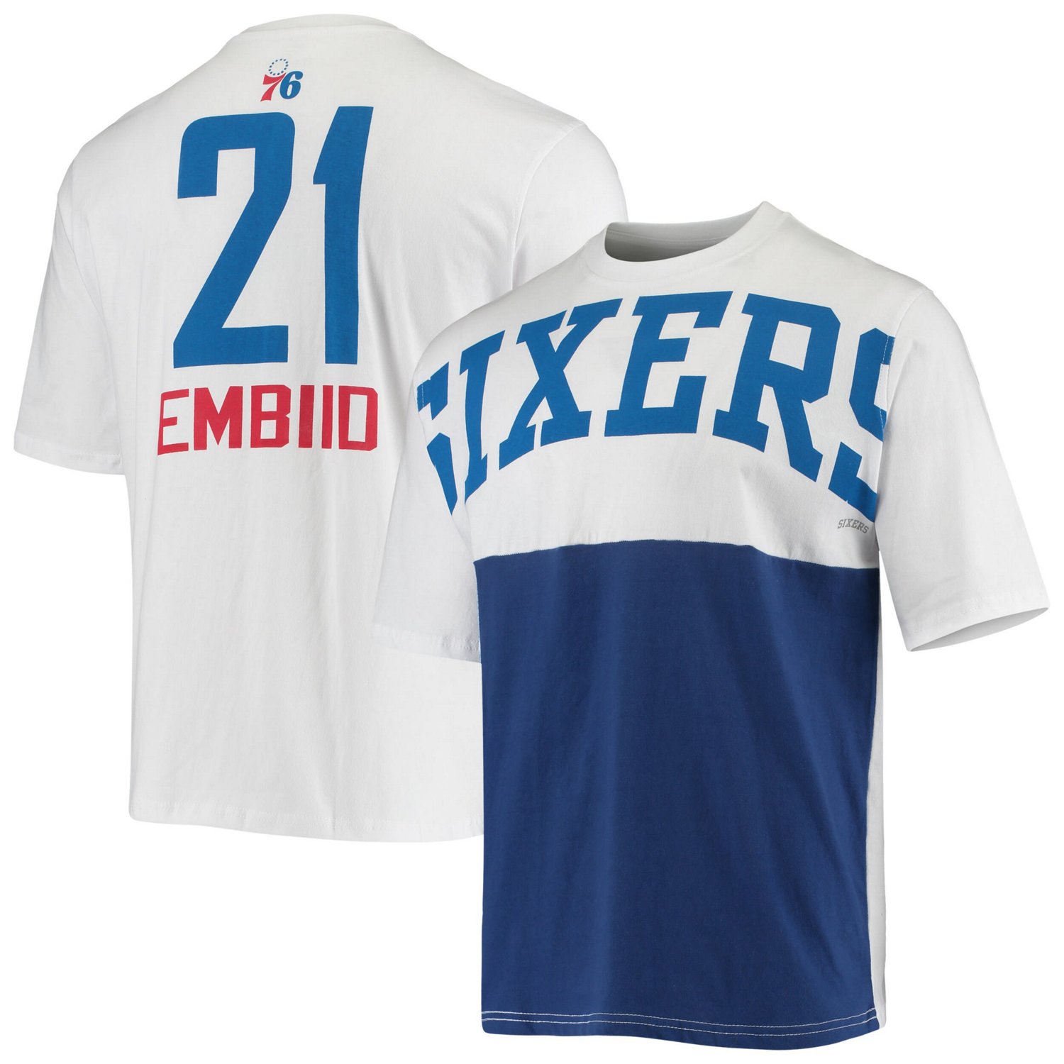 Fanatics Branded Joel Embiid Philadelphia 76ers Yoke T-Shirt