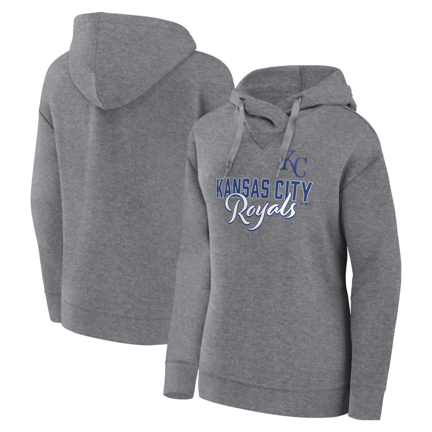 Fanatics Branded Kansas City Royals Script Favorite Lightweight Fitted Pullover Hoodie                                           - view number 1