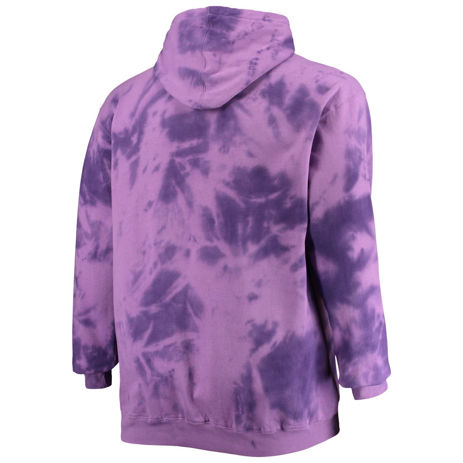 Fanatics Branded Los Angeles Lakers Big  Tall Wordmark Cloud-Dye Pullover Hoodie                                                 - view number 3