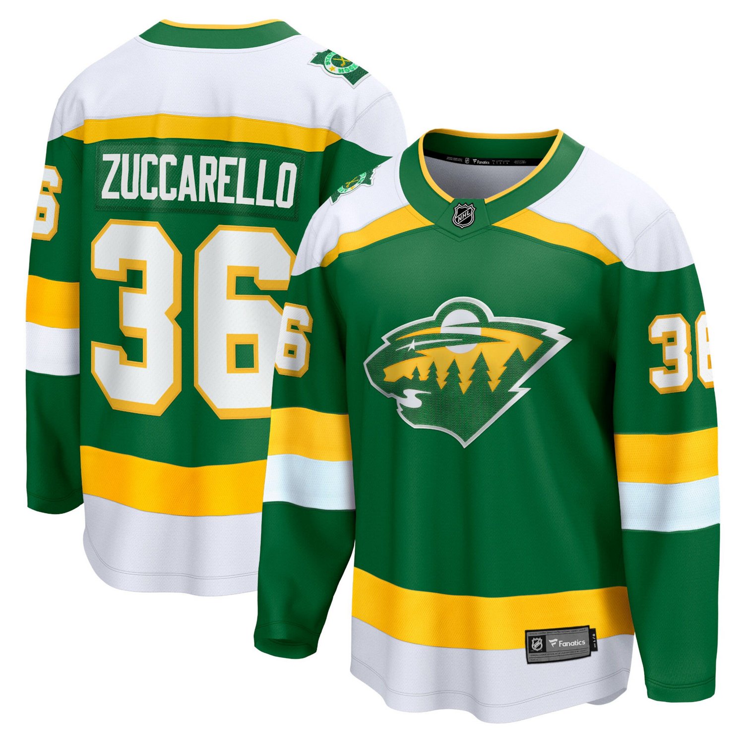Fanatics Branded Mats Zuccarello Minnesota Wild Alternate Premier Breakaway Player Jersey                                        - view number 1