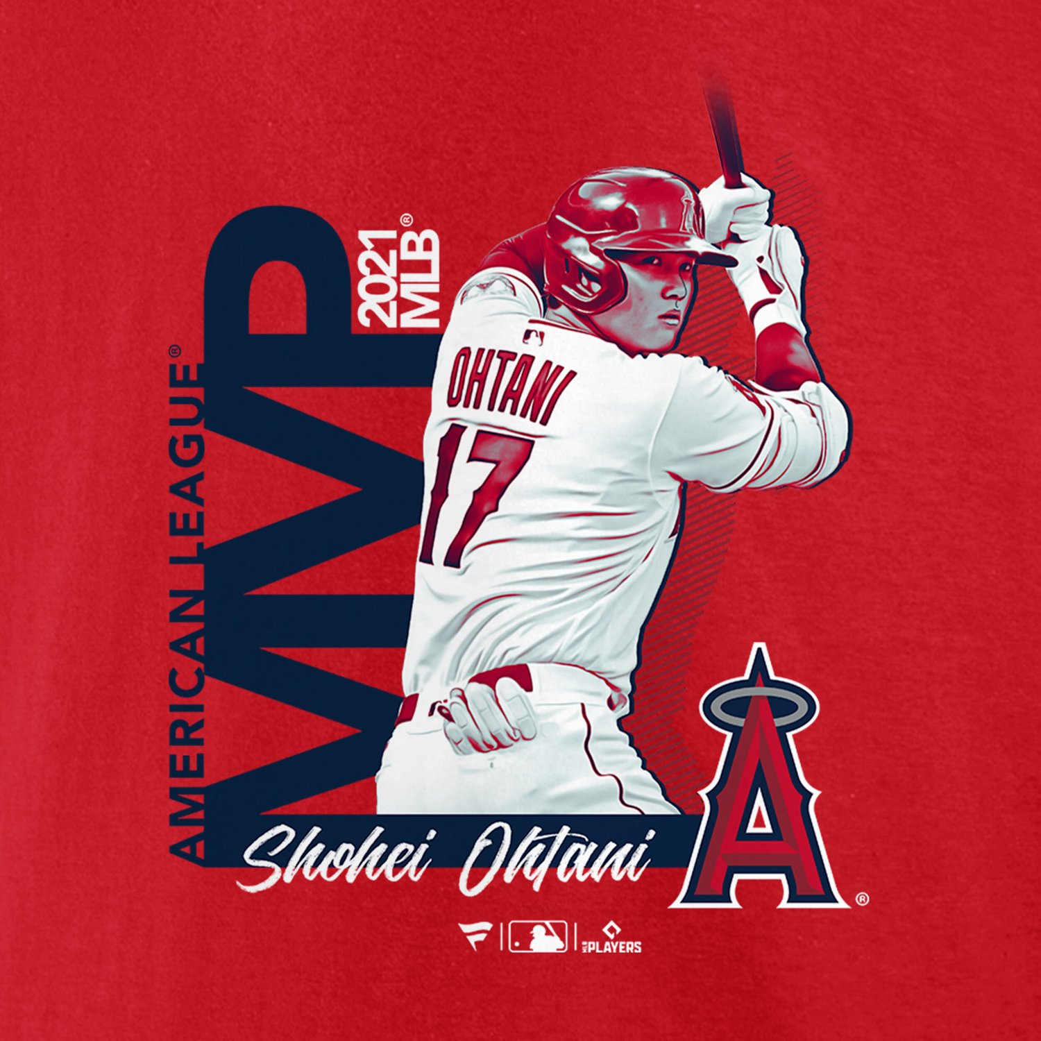 Fanatics Branded Shohei Ohtani Los Angeles Angels 2021 AL MVP T-Shirt - view number 4