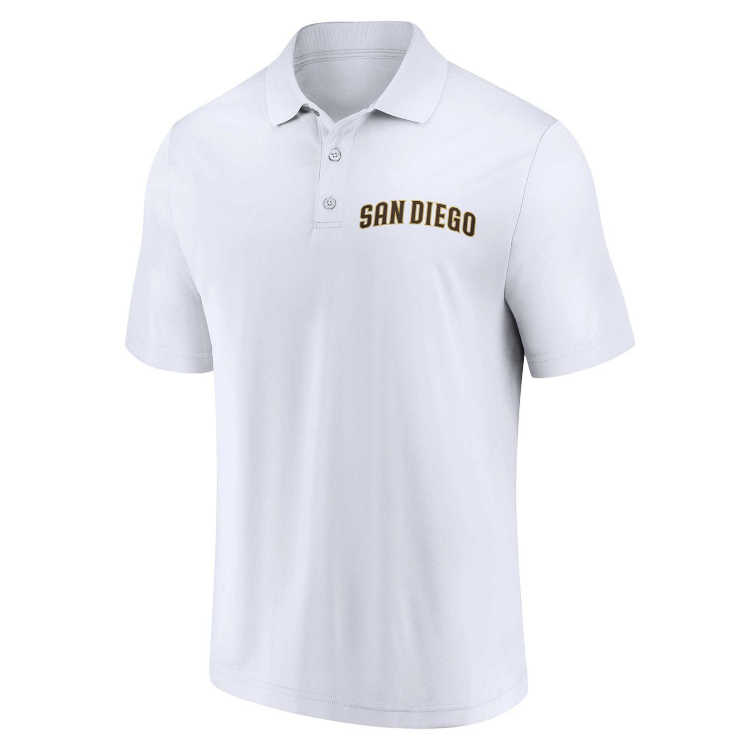 Fanatics Branded /White San Diego Padres Two-Pack Logo Lockup Polo Set - view number 2