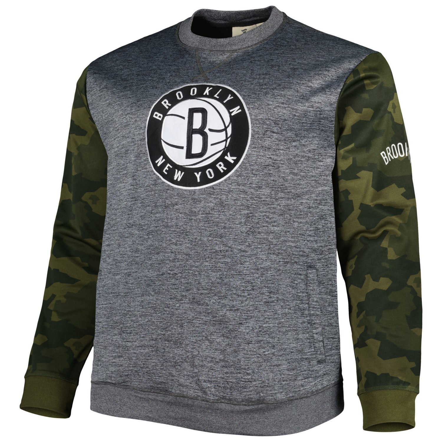 Fanatics Brooklyn Nets Big  Tall Camo Stitched Sweatshirt