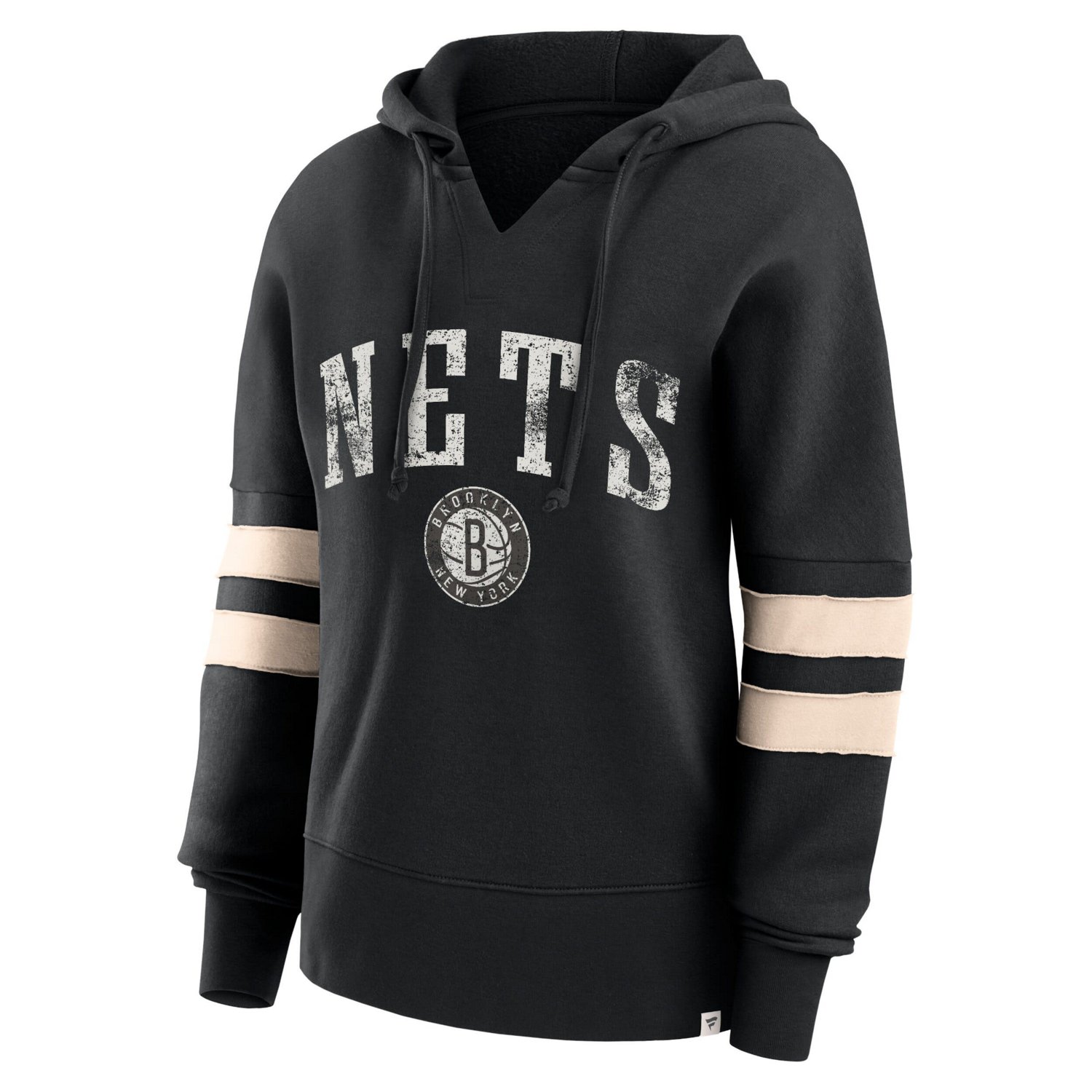 Fanatics Brooklyn Nets Bold Move Dolman V-Neck High Hip Hoodie                                                                   - view number 2