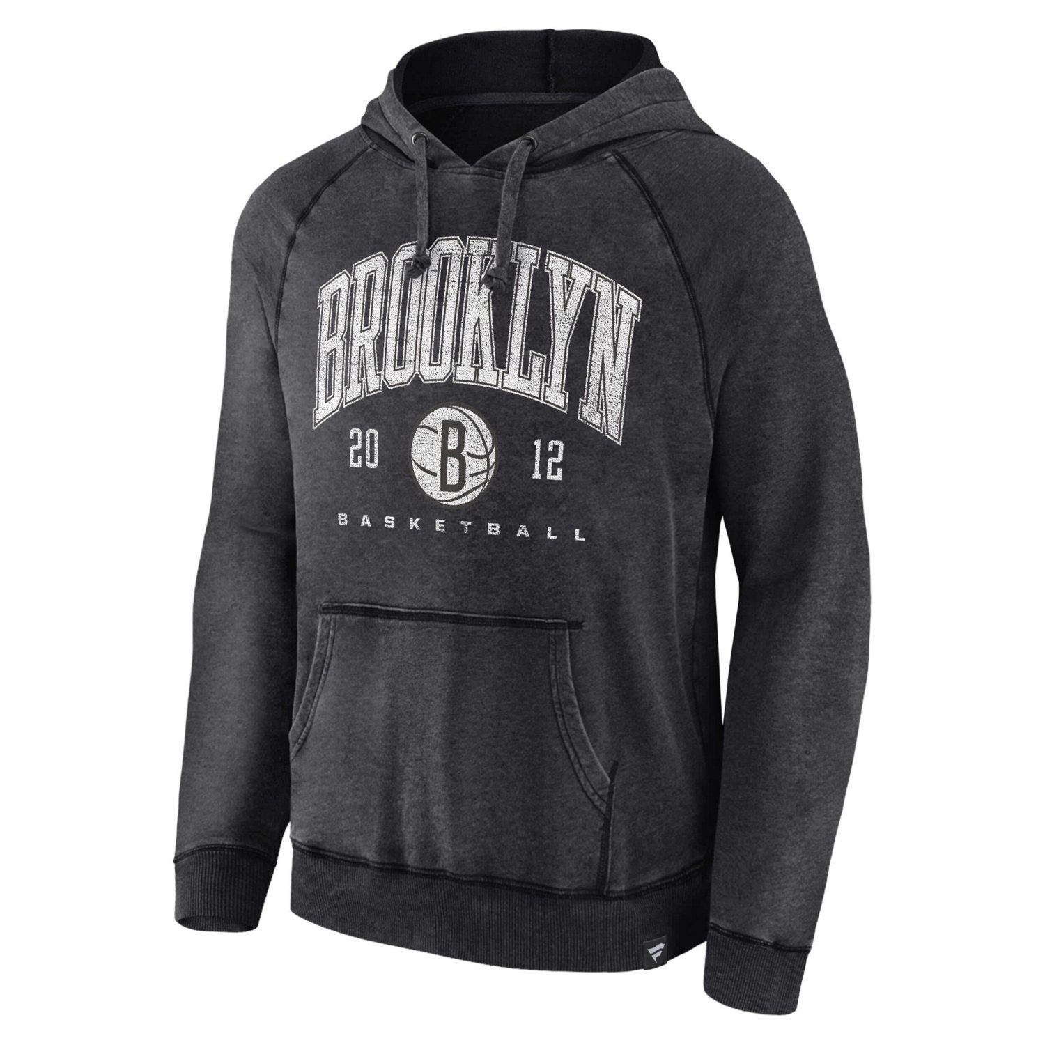 Fanatics Brooklyn Nets Foul Trouble Snow Wash Raglan Pullover Hoodie