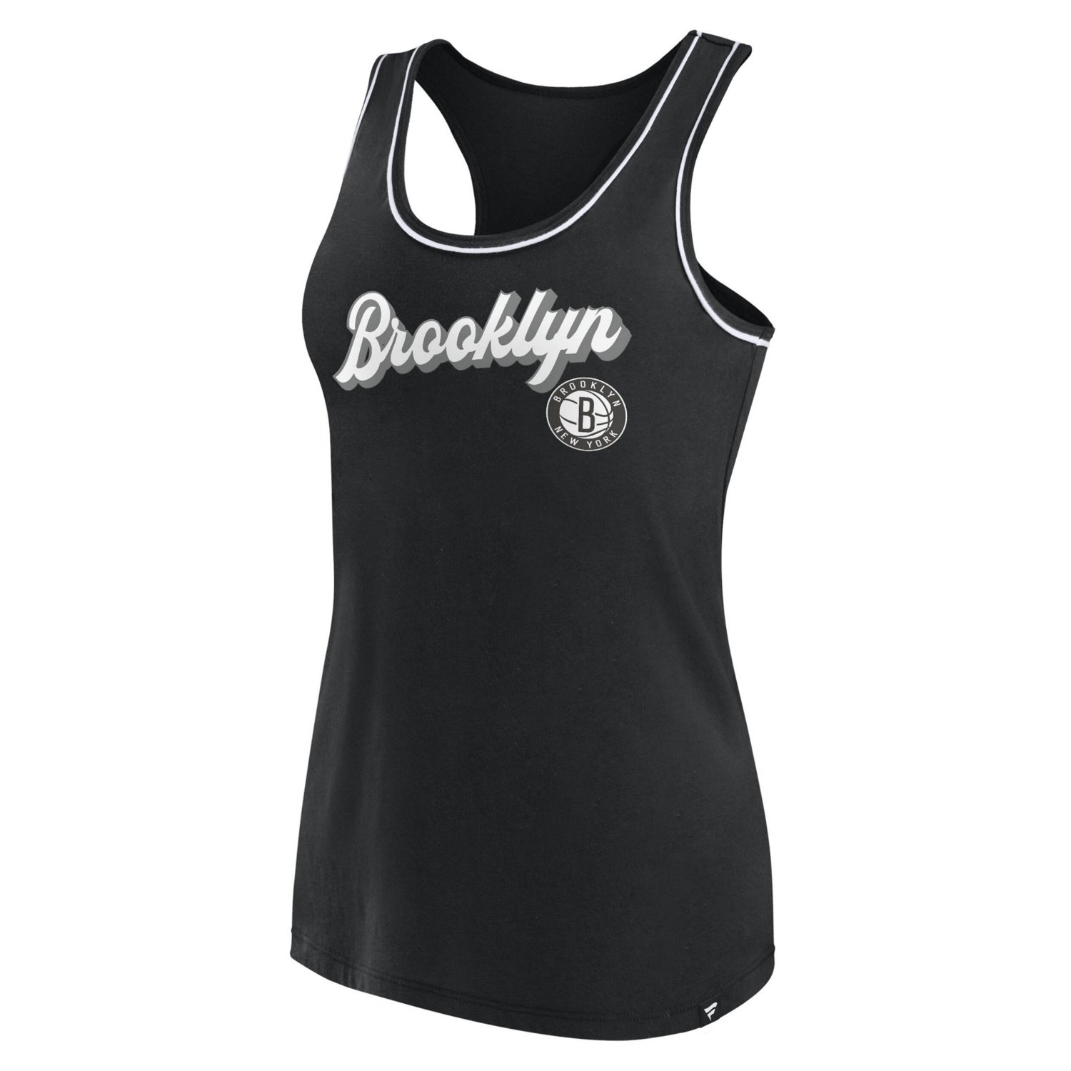 Fanatics Brooklyn Nets Wordmark Logo Racerback Tank Top                                                                          - view number 2