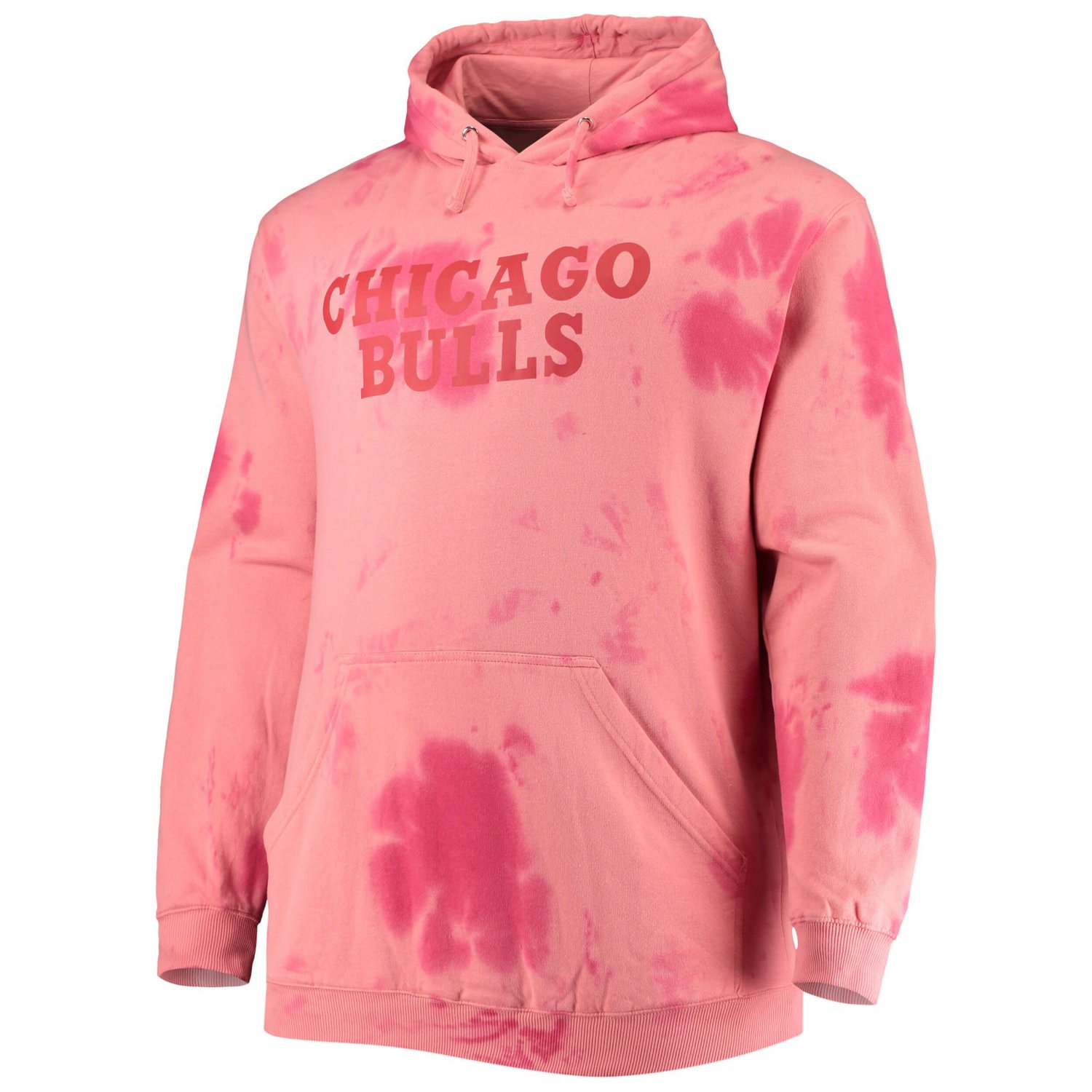 Fanatics Chicago Bulls Big  Tall Wordmark Cloud Dye Pullover Hoodie                                                              - view number 2