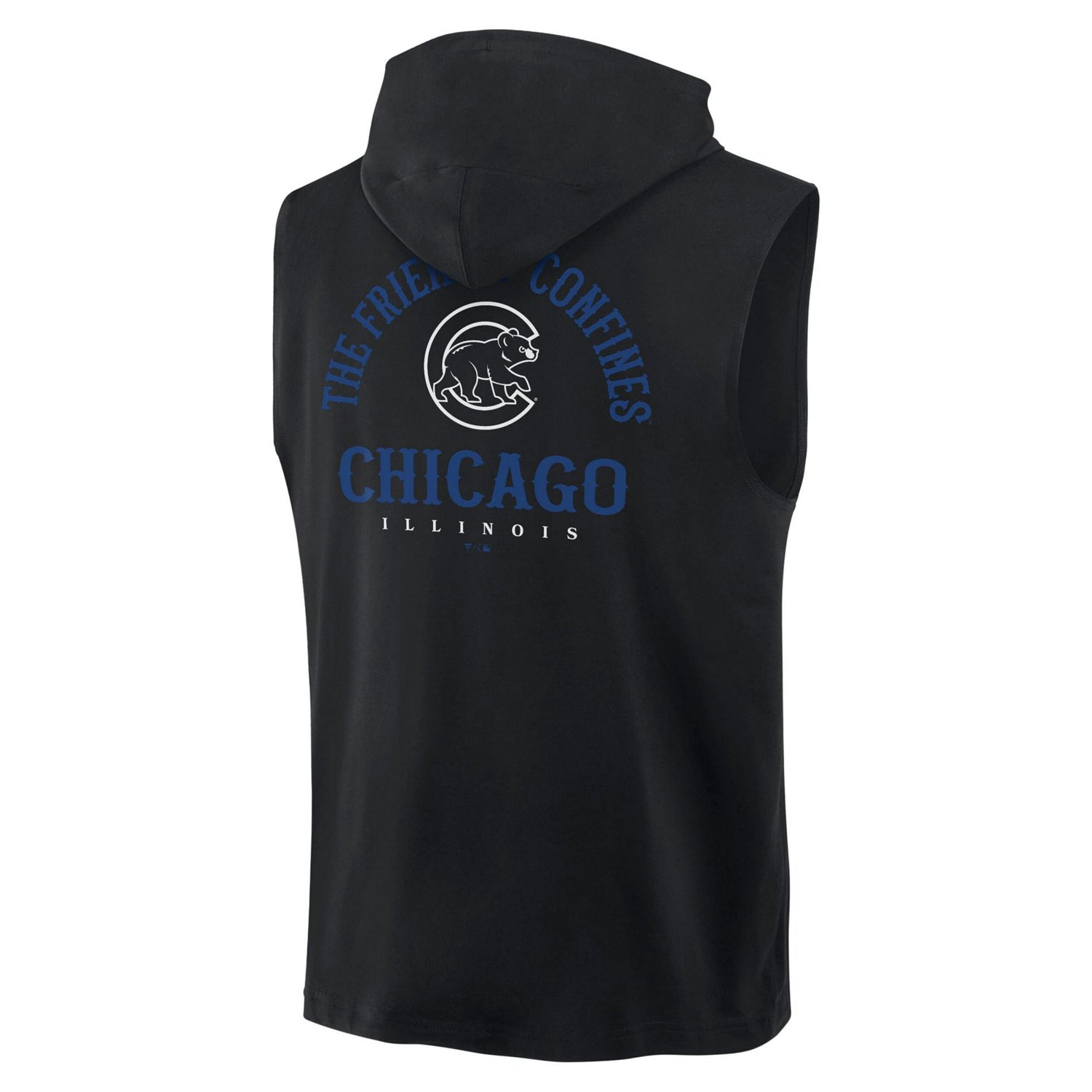 Fanatics Chicago Cubs Fire Speed Sleeveless Pullover Hoodie - view number 3