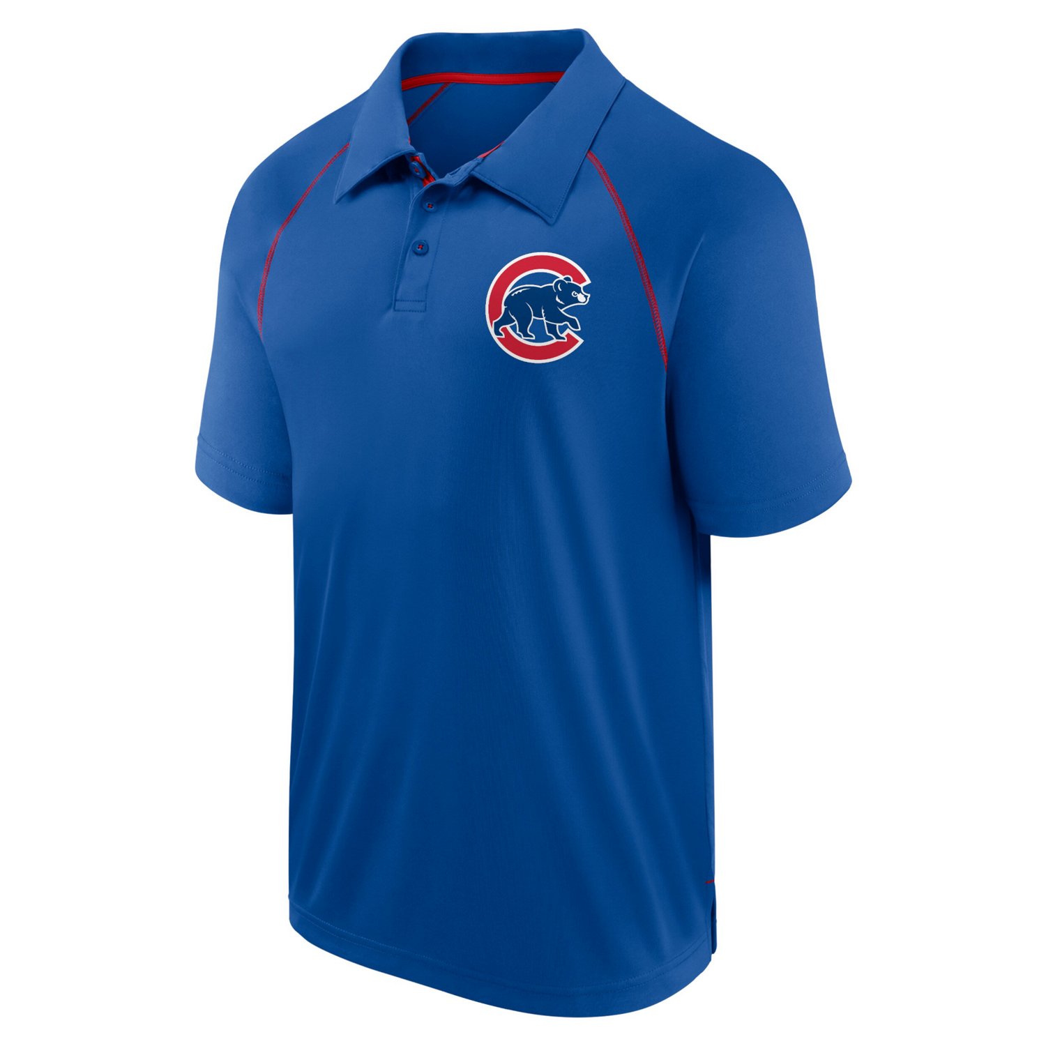 Fanatics Chicago Cubs Strong Alone Raglan Polo                                                                                   - view number 2