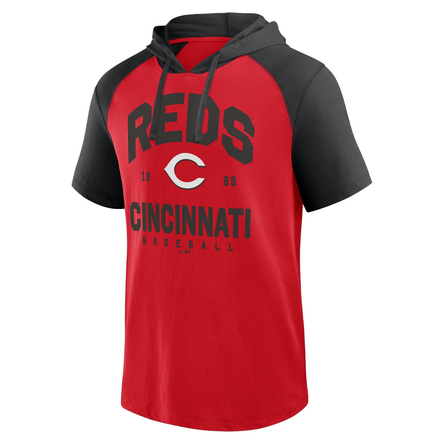 Fanatics Cincinnati s Prime Raglan Short Sleeve Hoodie T-Shirt - view number 2