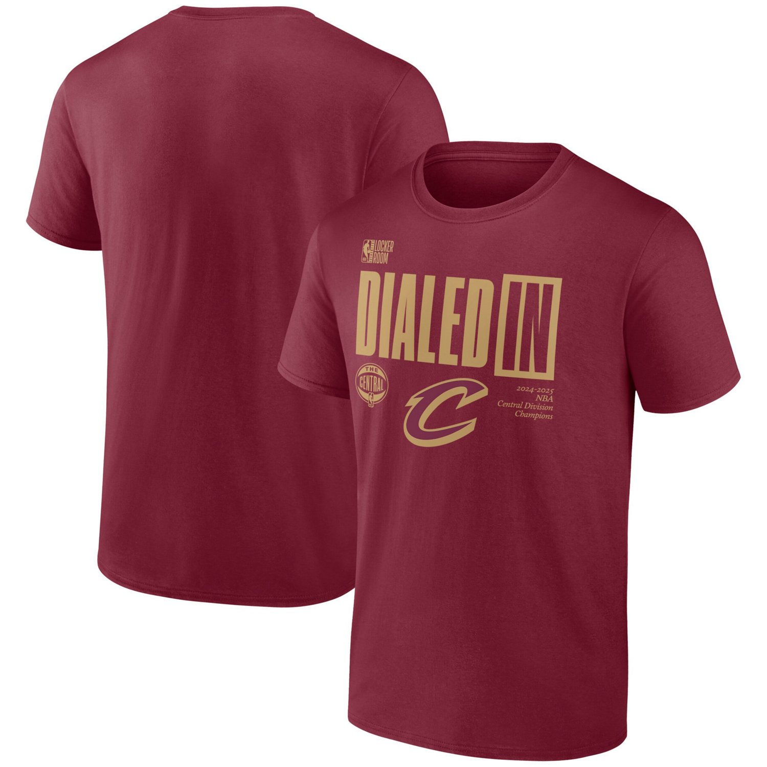 Fanatics Cleveland Cavaliers 2025 Central Division Champions Locker Room T-Shirt