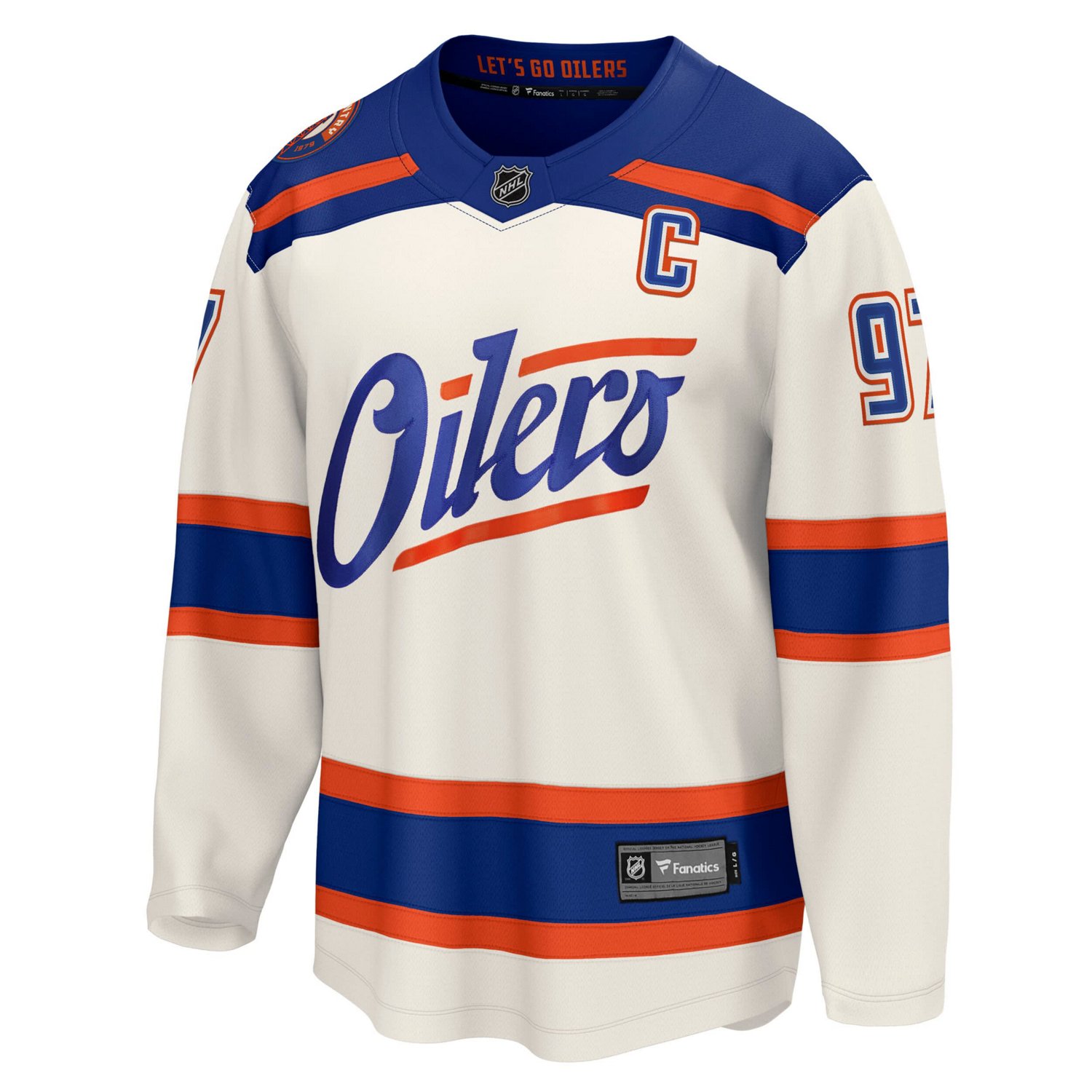 Fanatics Connor McDavid Light Edmonton Oilers Alternate Breakaway Jersey - view number 3