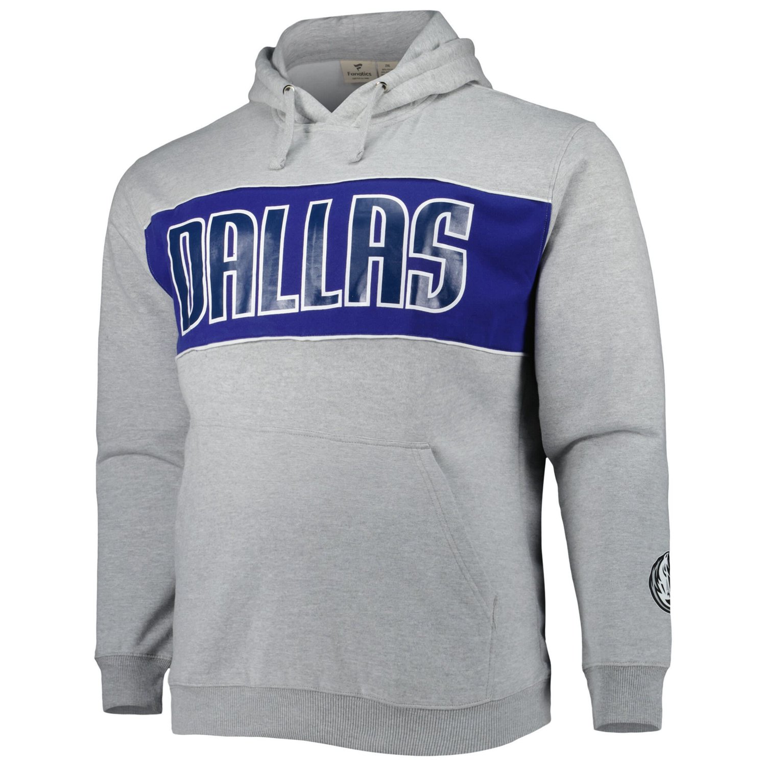 Fanatics Dallas Mavericks Big  Tall Wordmark Pullover Hoodie                                                                     - view number 2