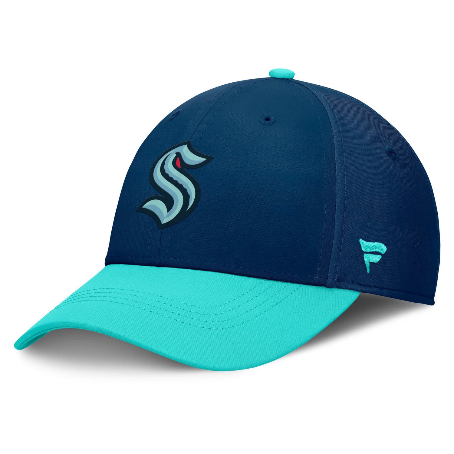 Fanatics Deep Sea Light Seattle Kraken Authentic Pro Rink Flex Hat                                                               - view number 3
