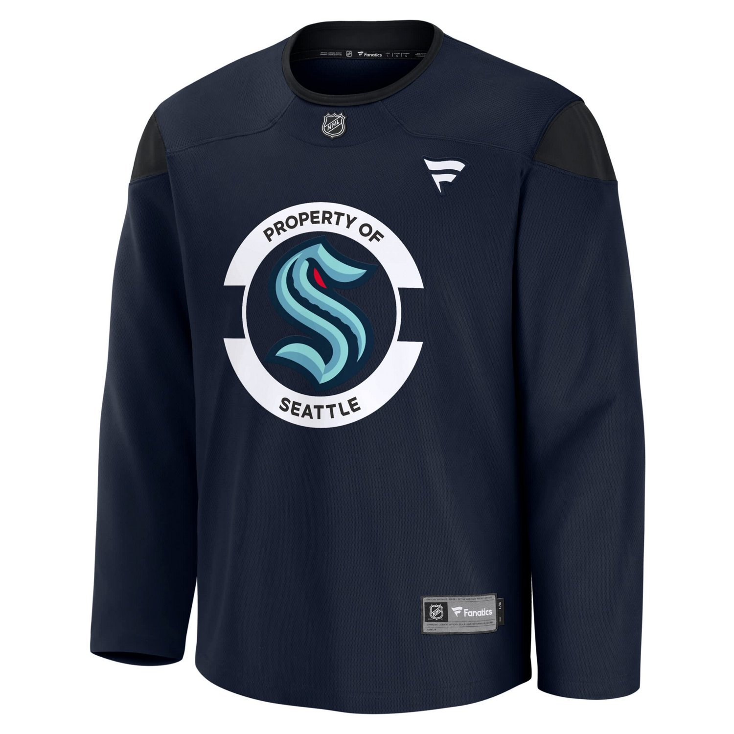 Fanatics Deep Sea Seattle Kraken Team Practice Jersey - view number 2