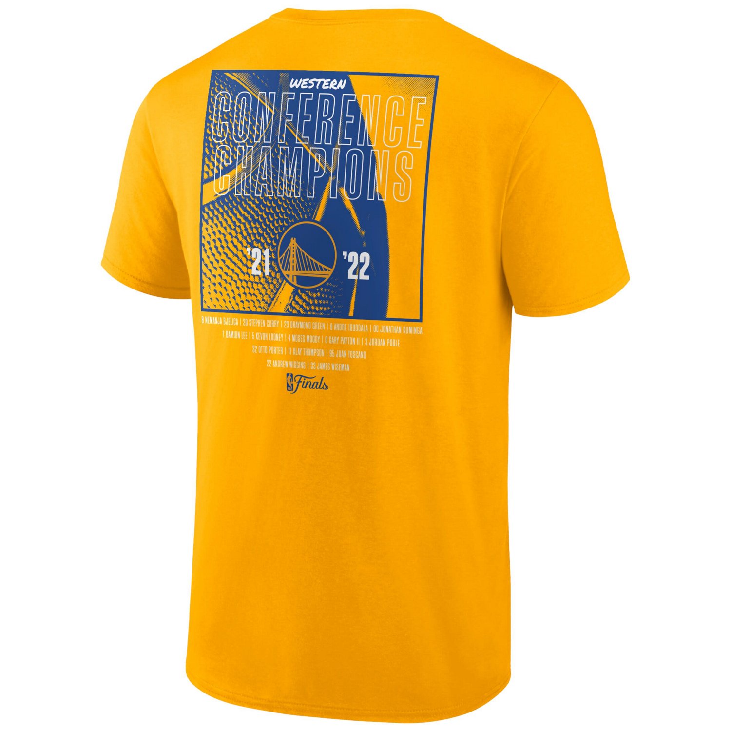 Fanatics en State Warriors 2022 Western Conference Champions Balanced Attack Roster T-Shirt - view number 3