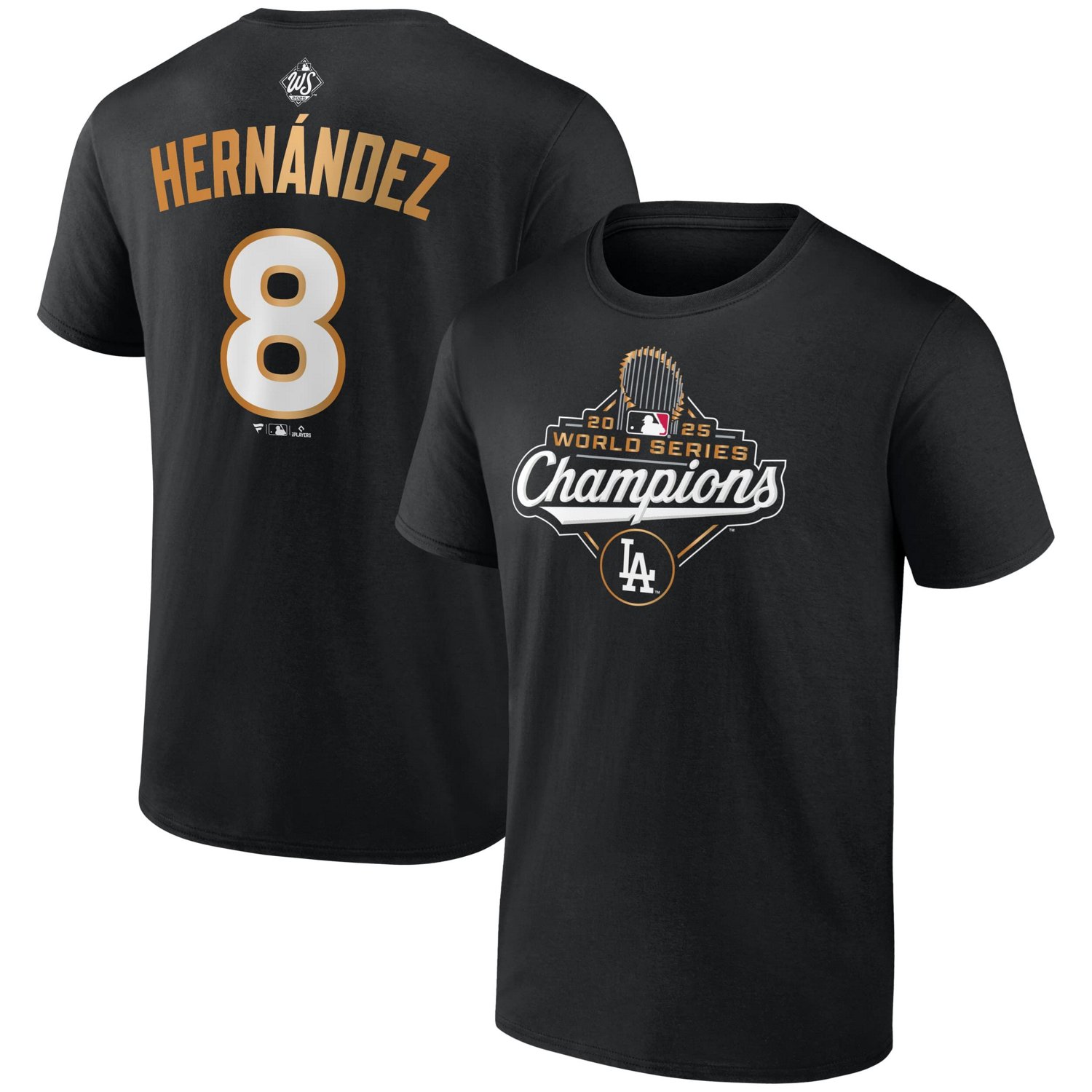 Fanatics Enrique Hernndez Los Angeles Dodgers 2025 World Series Champions Big  Tall Name  Number T-Shirt