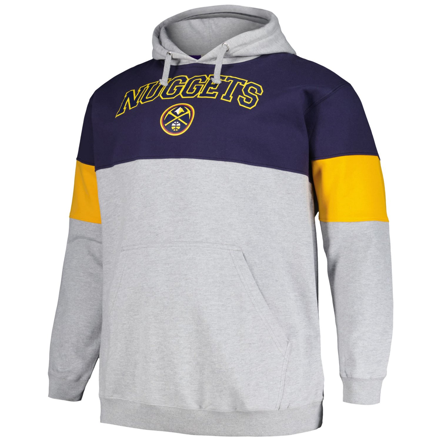 Fanatics /Gold Denver Nuggets Big  Tall Pullover Hoodie                                                                          - view number 2