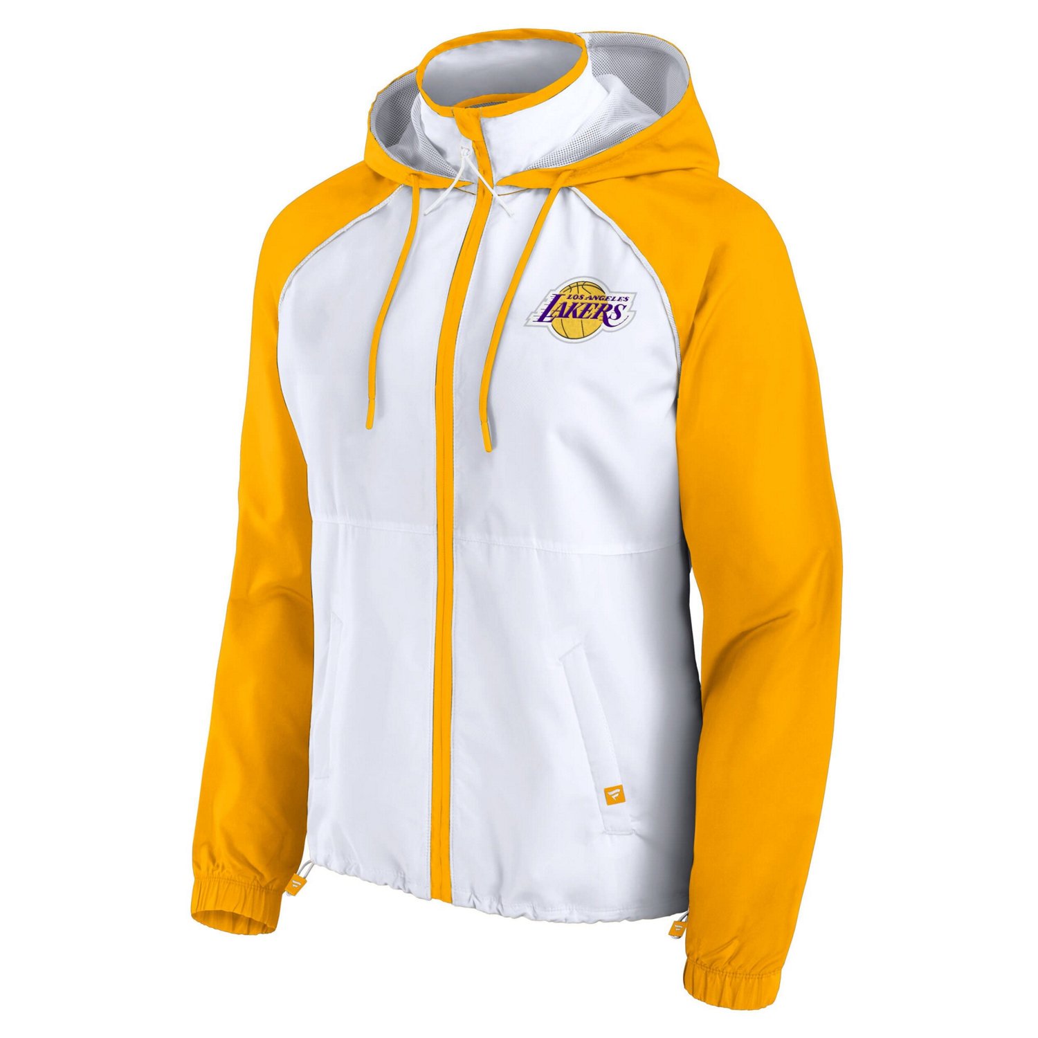 Fanatics Gold Los Angeles Lakers Anorak Raglan Full-Zip Hoodie Jacket - view number 2