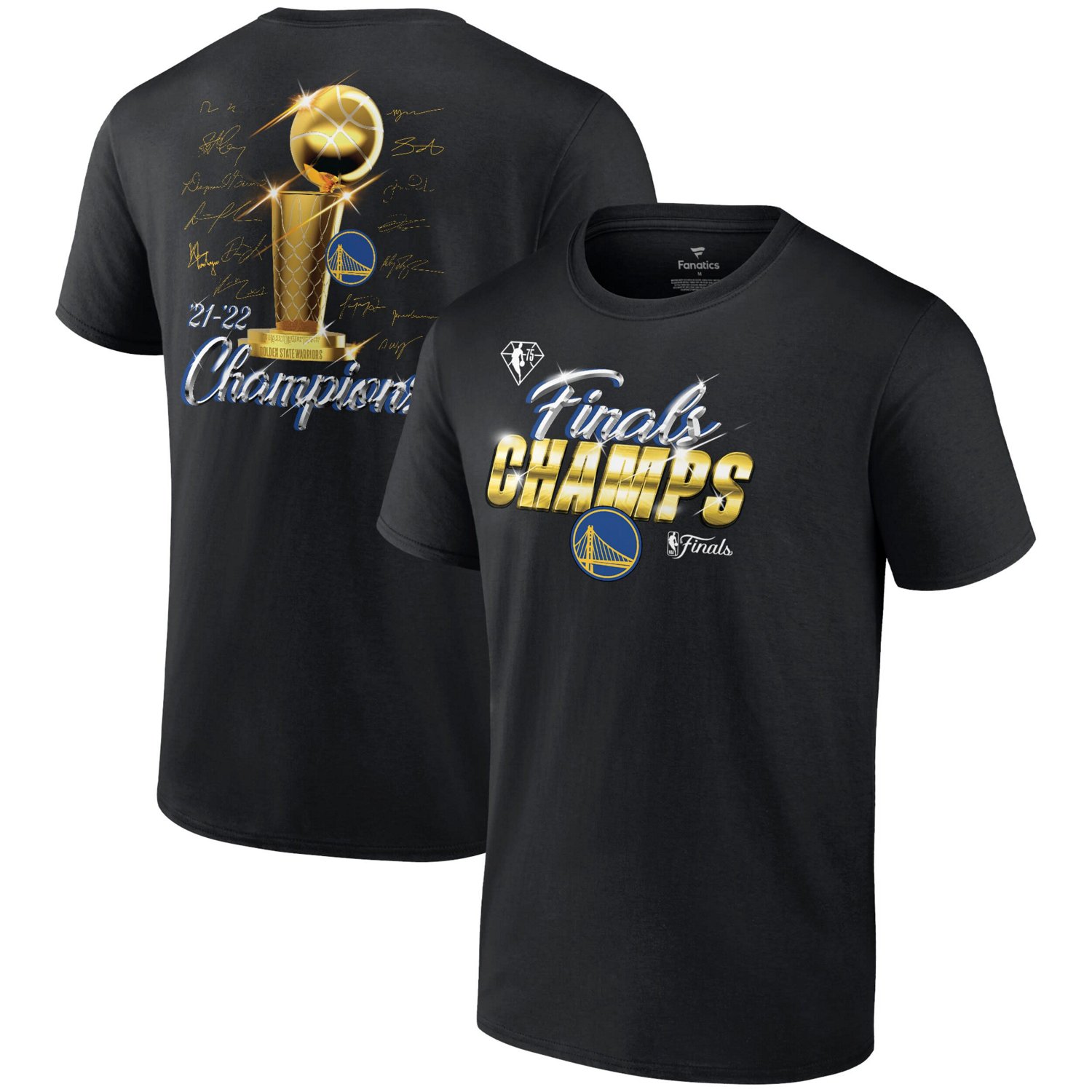 Fanatics Golden State Warriors 2022 NBA Finals Champions Forward Roster Signature T-Shirt