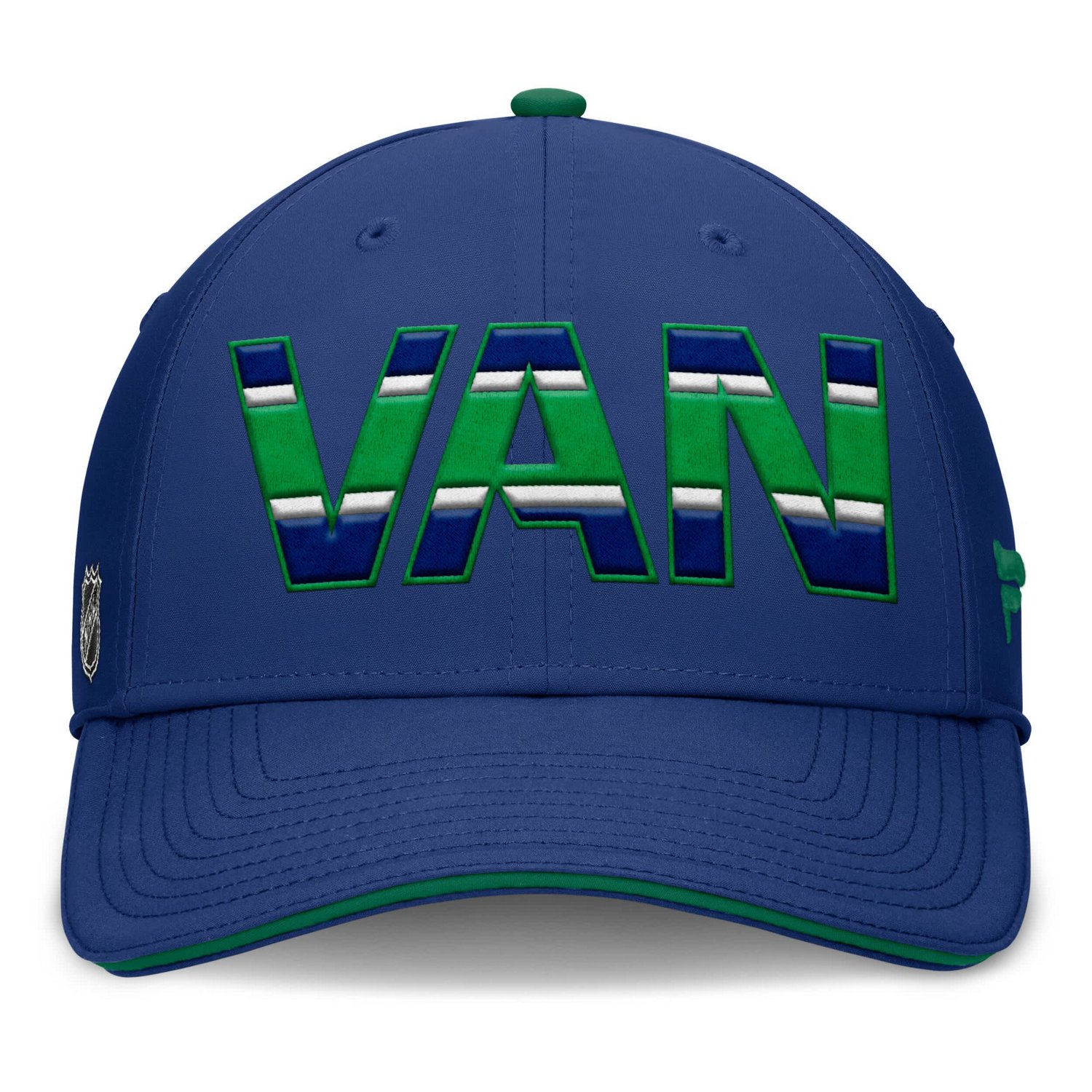 Fanatics Green Vancouver Canucks Authentic Pro Rink Team Code Flex Hat                                                           - view number 2