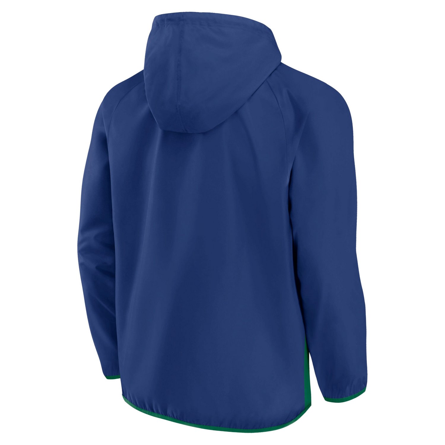 Fanatics Green Vancouver Canucks Backhand Shooter Defender Anorak Raglan Hoodie Quarter-Zip Jacket                               - view number 3