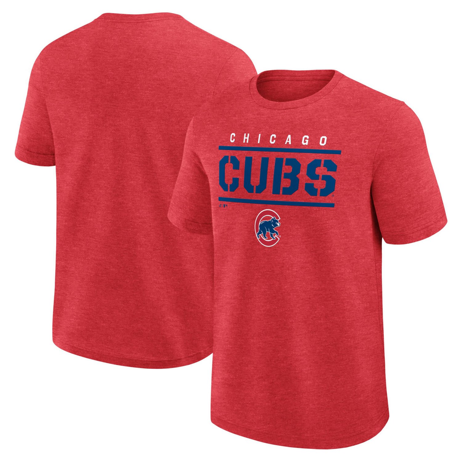 Fanatics Heather Chicago Cubs Top Notch T-Shirt - view number 1