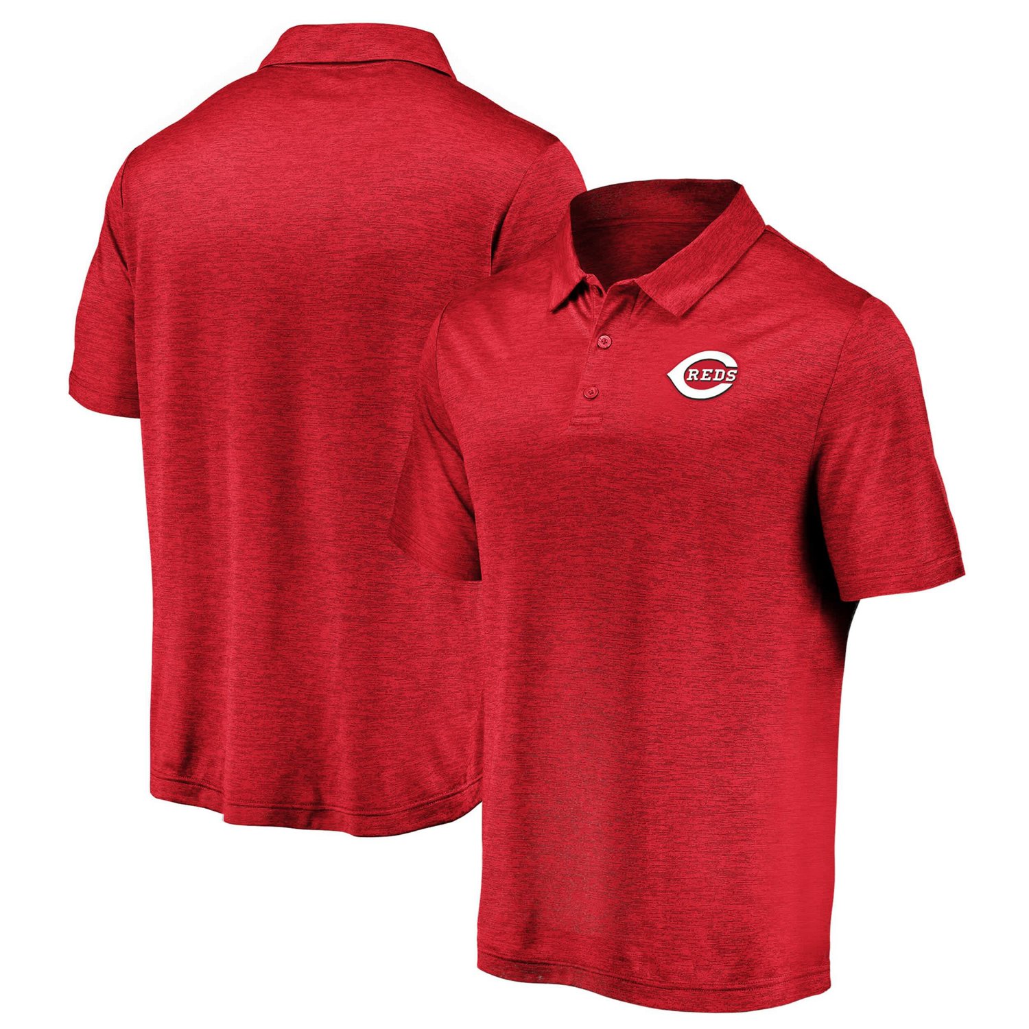 Fanatics Heather Cincinnati s Iconic Striated Primary Logo Lightweight Polo