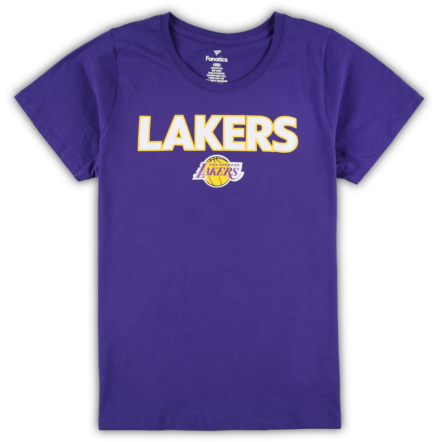 Fanatics /Heather Gray Los Angeles Lakers Plus Size T-Shirt  Shorts Combo Set                                                    - view number 2