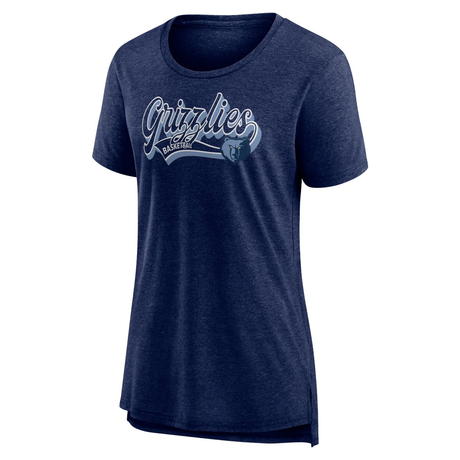 Fanatics Heather Memphis Grizzlies League Leader Tri-Blend T-Shirt                                                               - view number 2