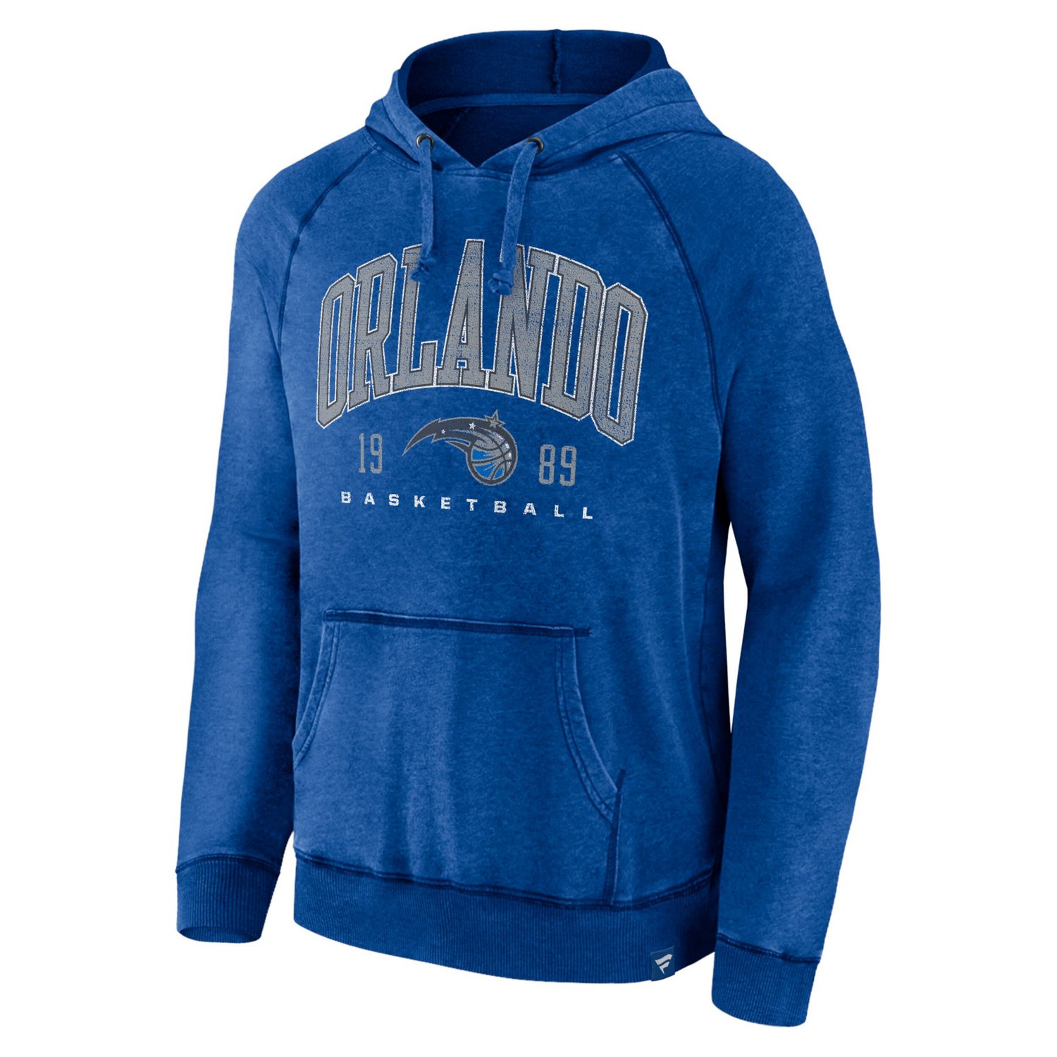 Fanatics Heather Orlando Magic Foul Trouble Snow Wash Raglan Pullover Hoodie