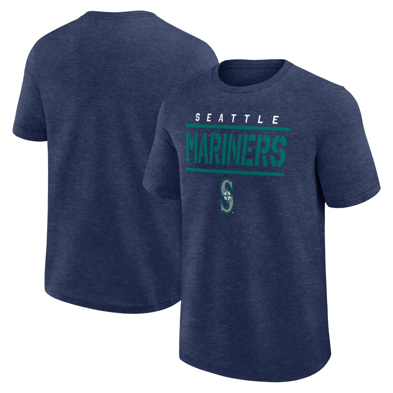 Fanatics Heather Seattle Mariners Top Notch T-Shirt