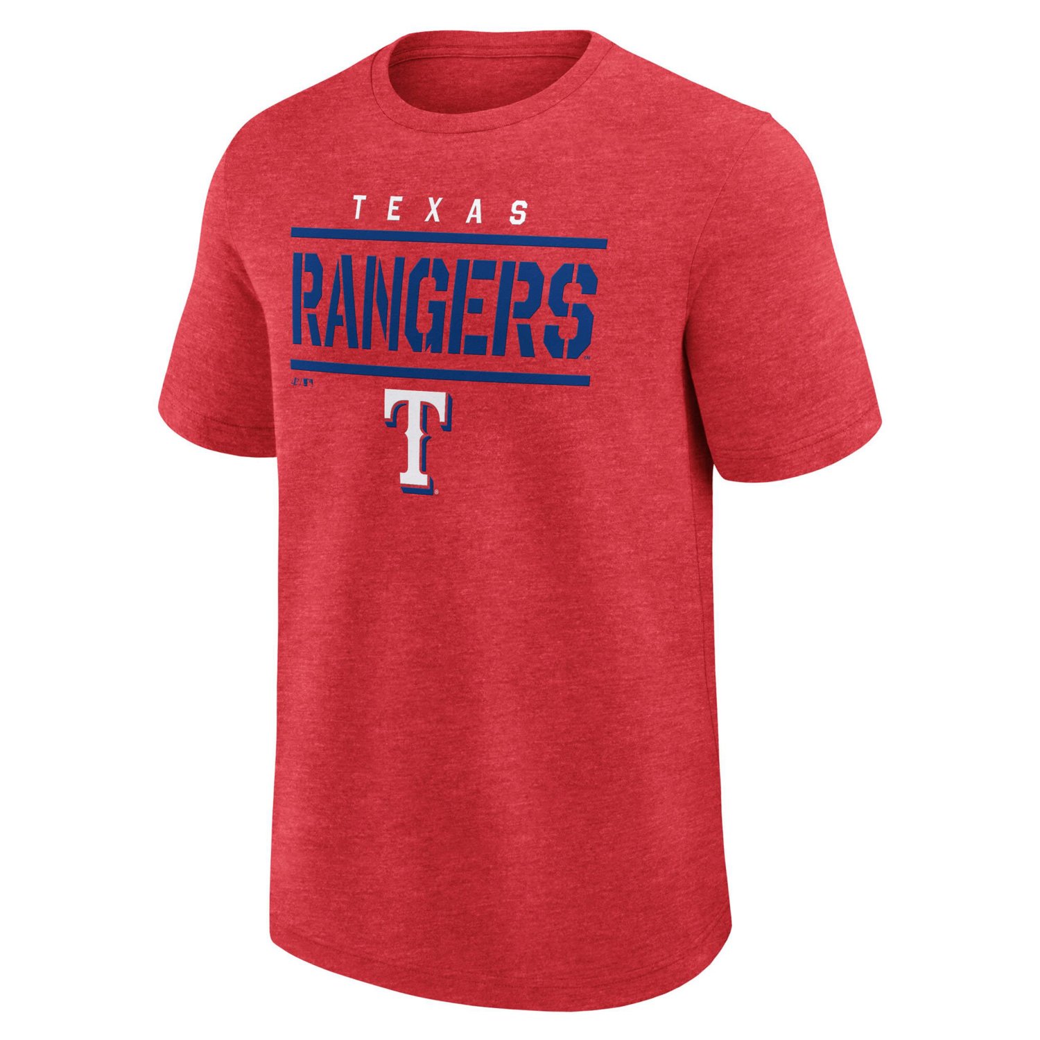 Fanatics Heather Texas Rangers Top Notch T-Shirt