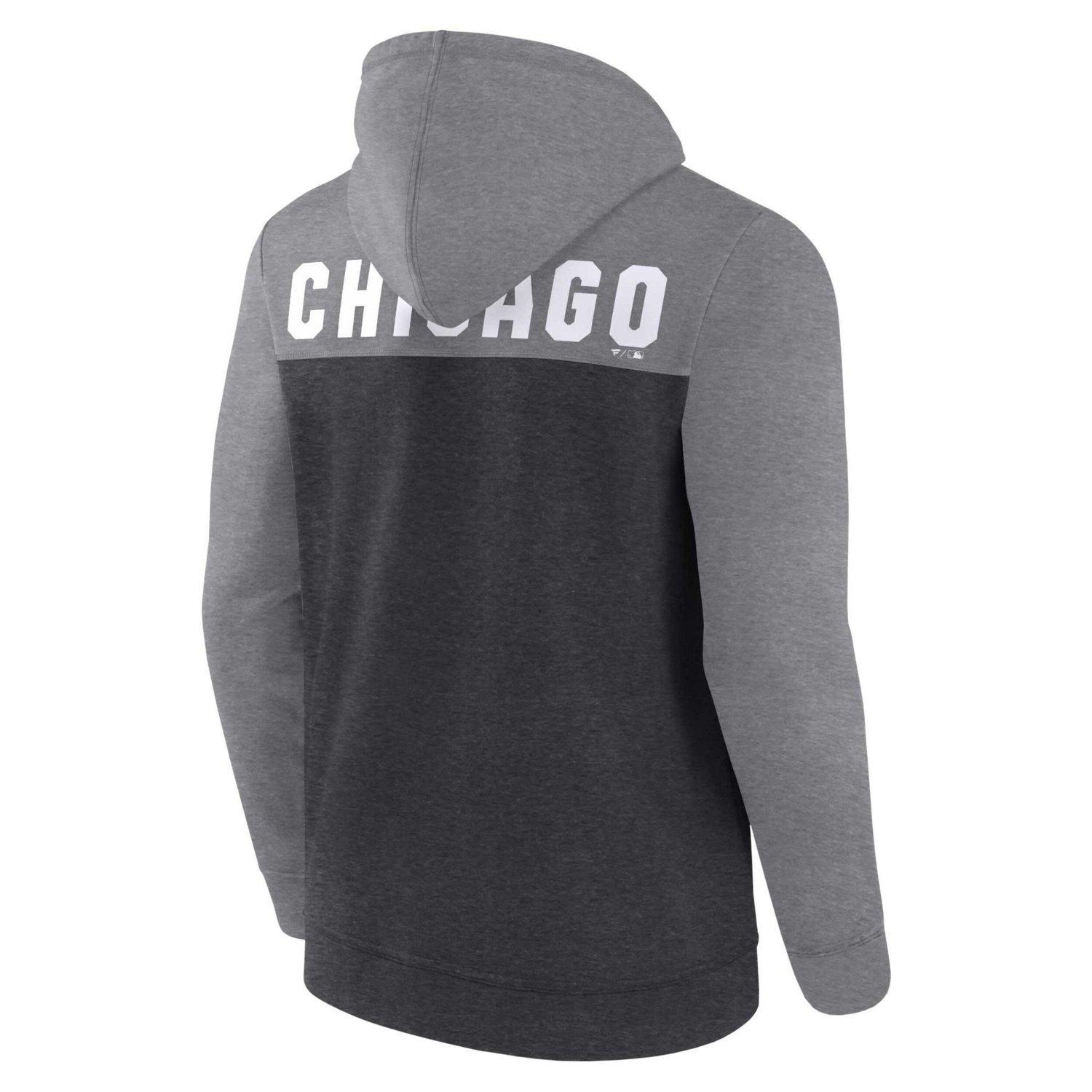 Fanatics Heathered Charcoal/Heathered Gray Chicago Sox Blown Away Full-Zip Hoodie