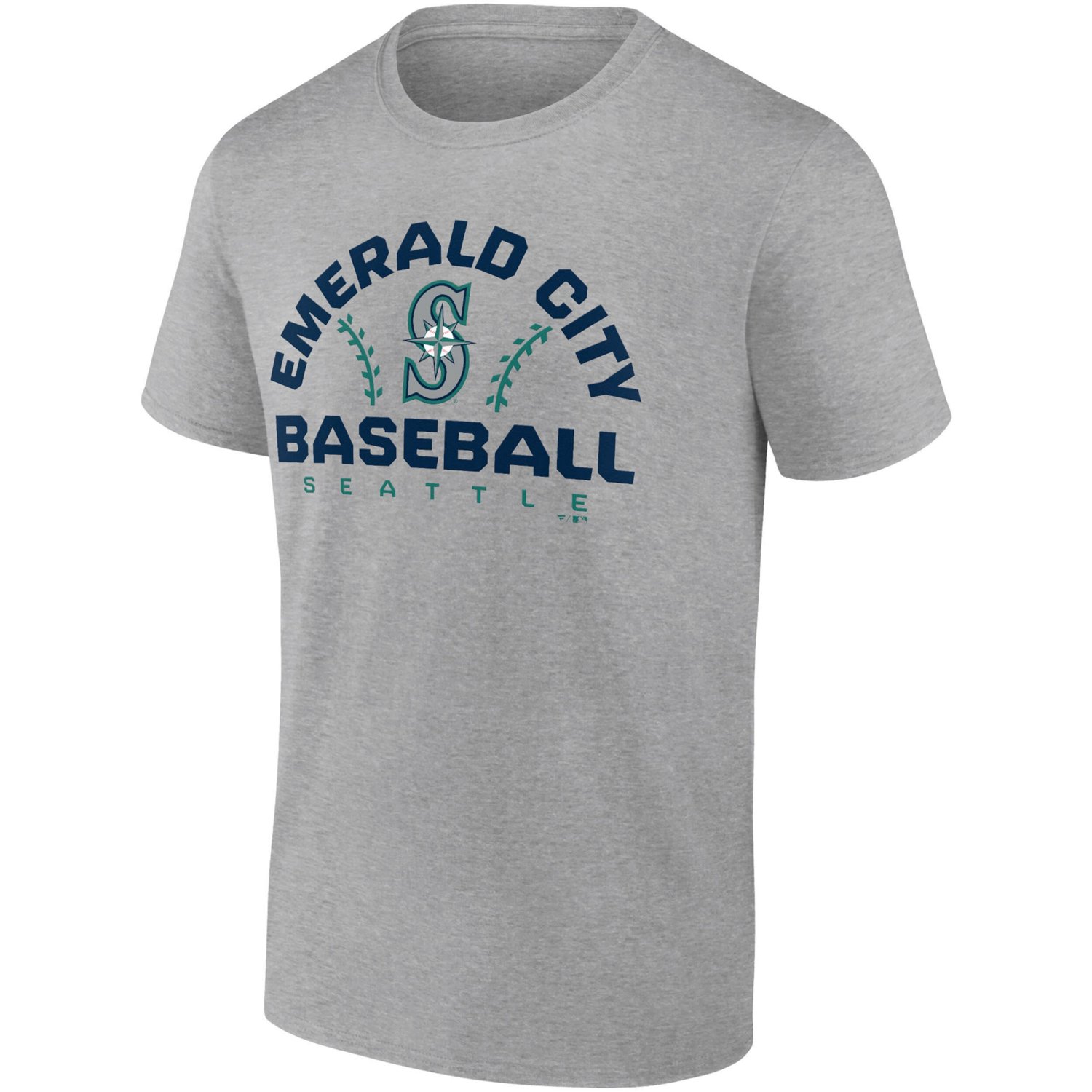 Fanatics Heathered Gray Seattle Mariners Iconic Go for Two T-Shirt - view number 2