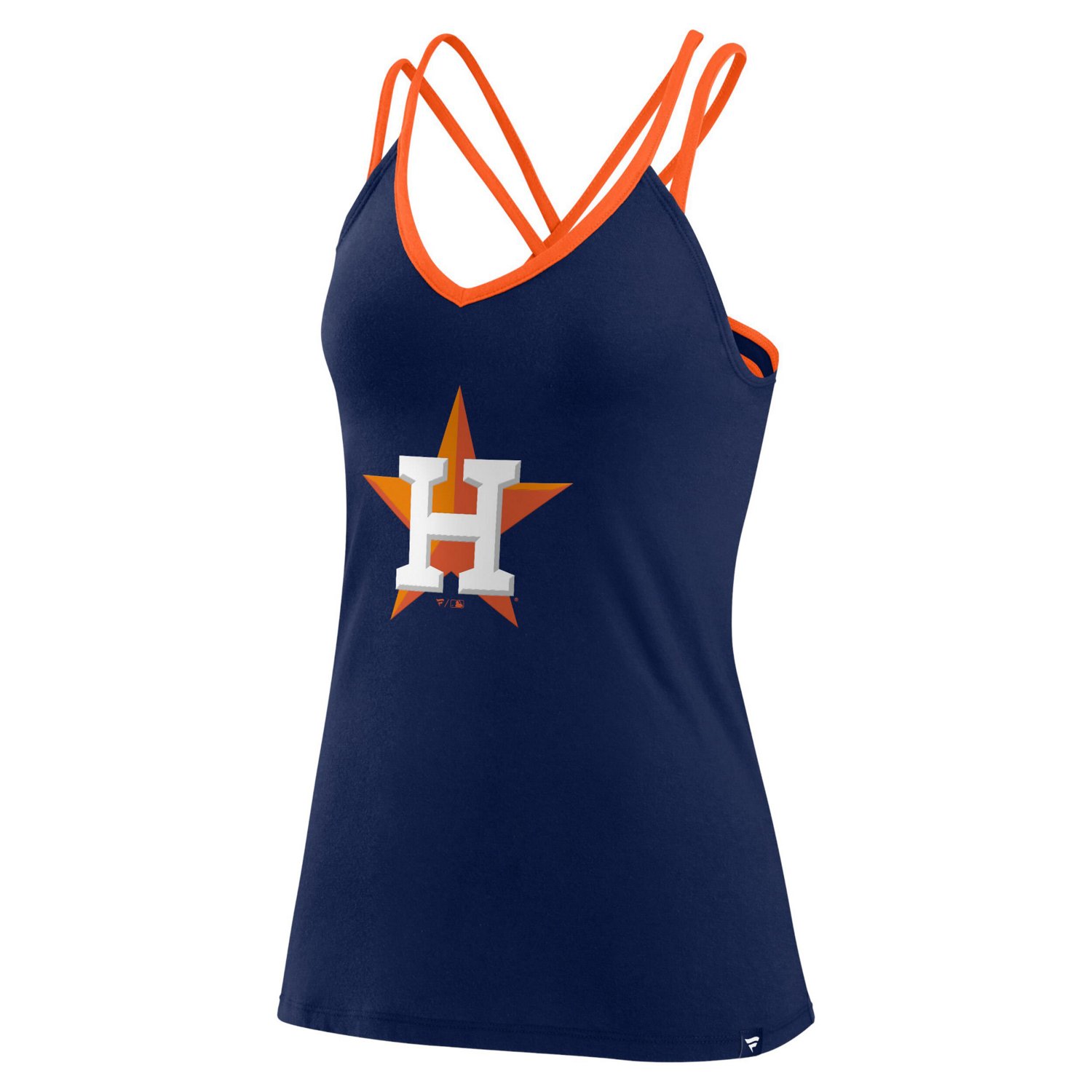 Fanatics Houston Astros Barrel It Up Cross Back V-Neck Tank Top