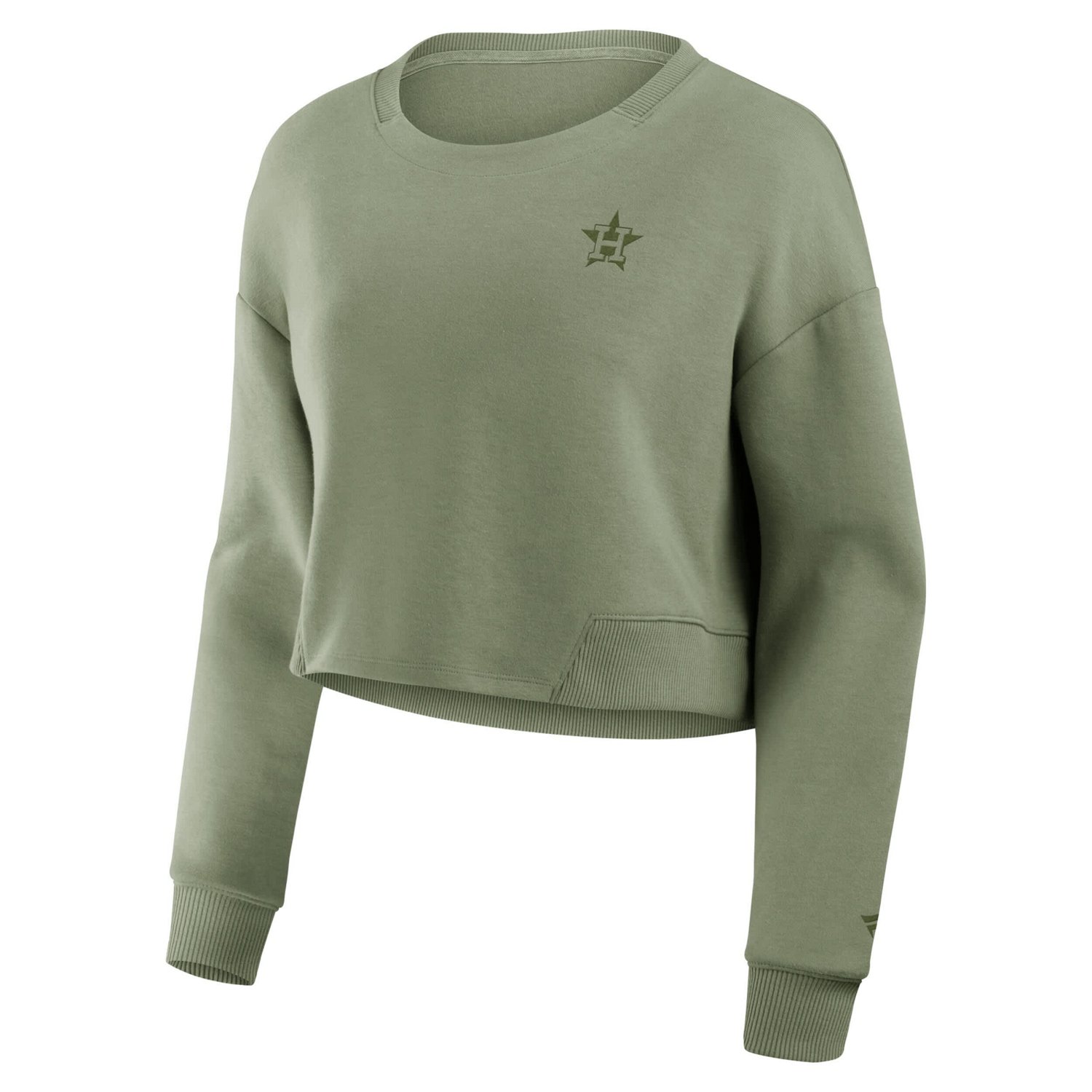 Fanatics Houston Astros Relax Studio Cropped Pullover Sweatshirt - view number 2