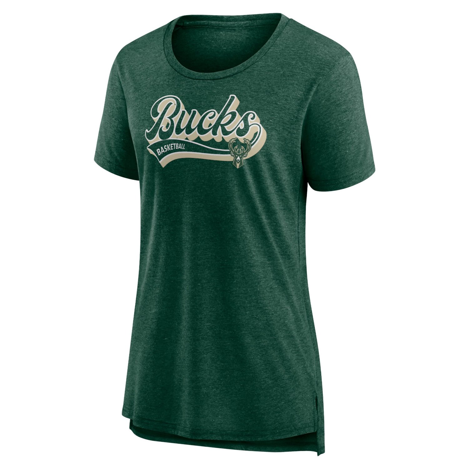 Fanatics Hunter Milwaukee Bucks League Leader Tri-Blend T-Shirt - view number 2