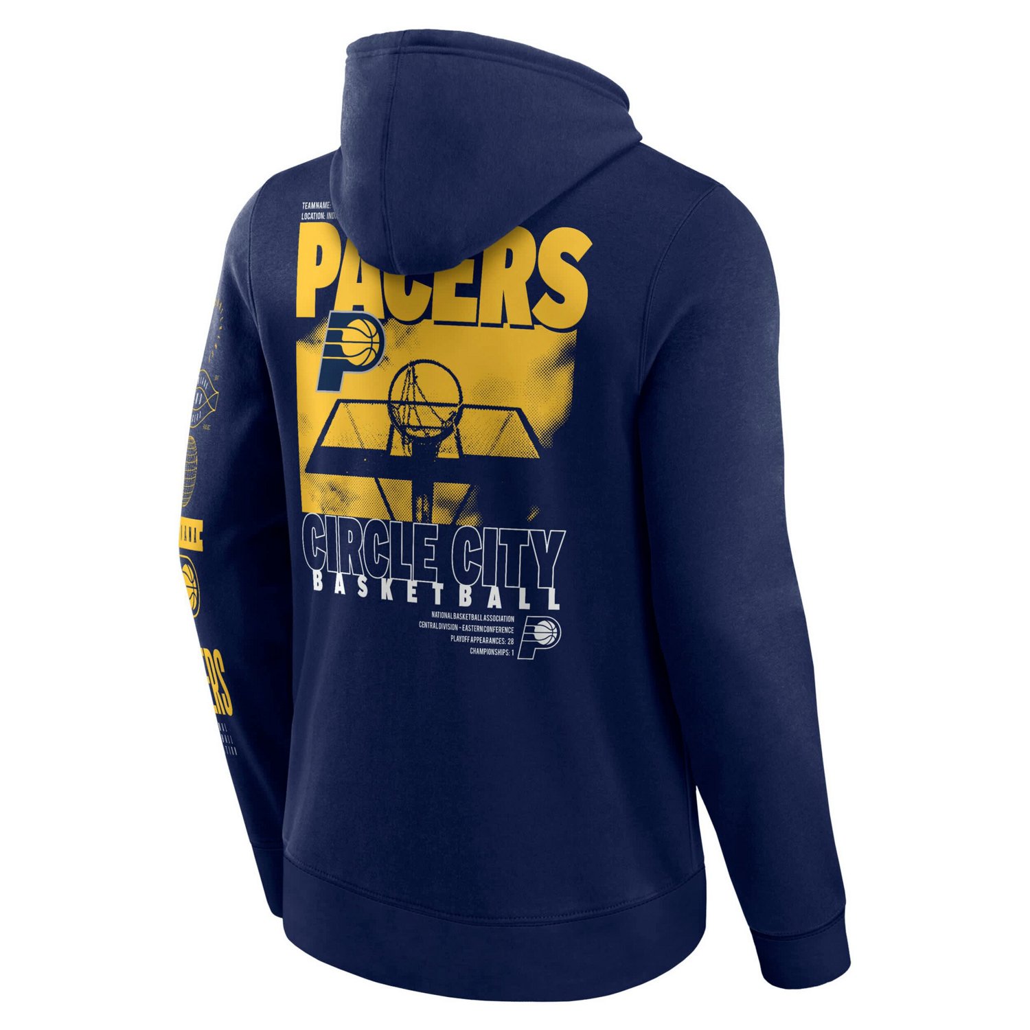 Fanatics Indiana Pacers Game Time Crossover Pullover Hoodie