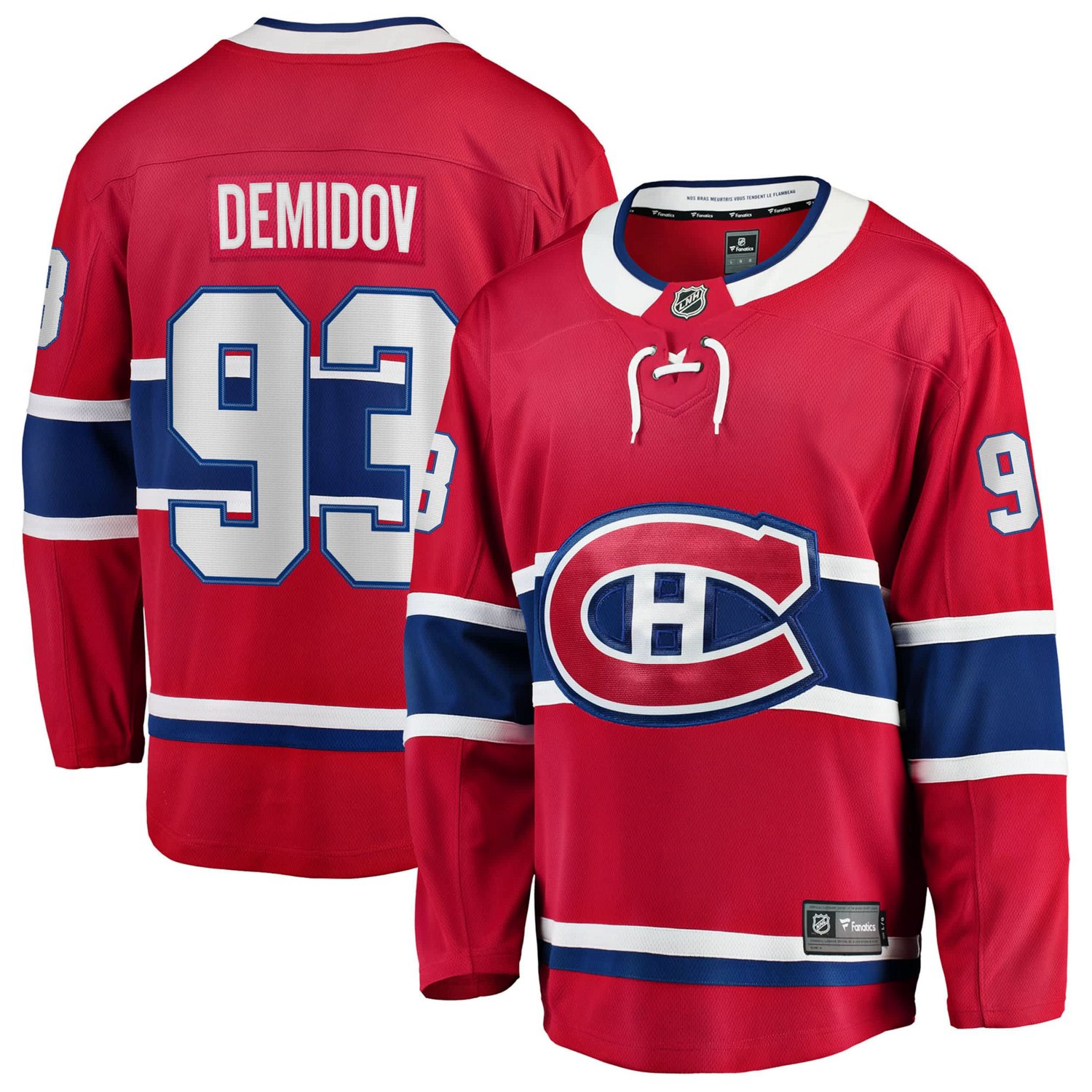 Fanatics Ivan Demidov Montreal Canadiens Home Breakaway Jersey