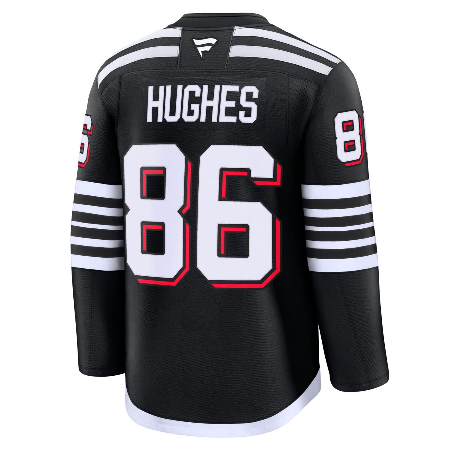 Fanatics Jack Hughes New Jersey Devils Alternate Premium Jersey                                                                  - view number 3