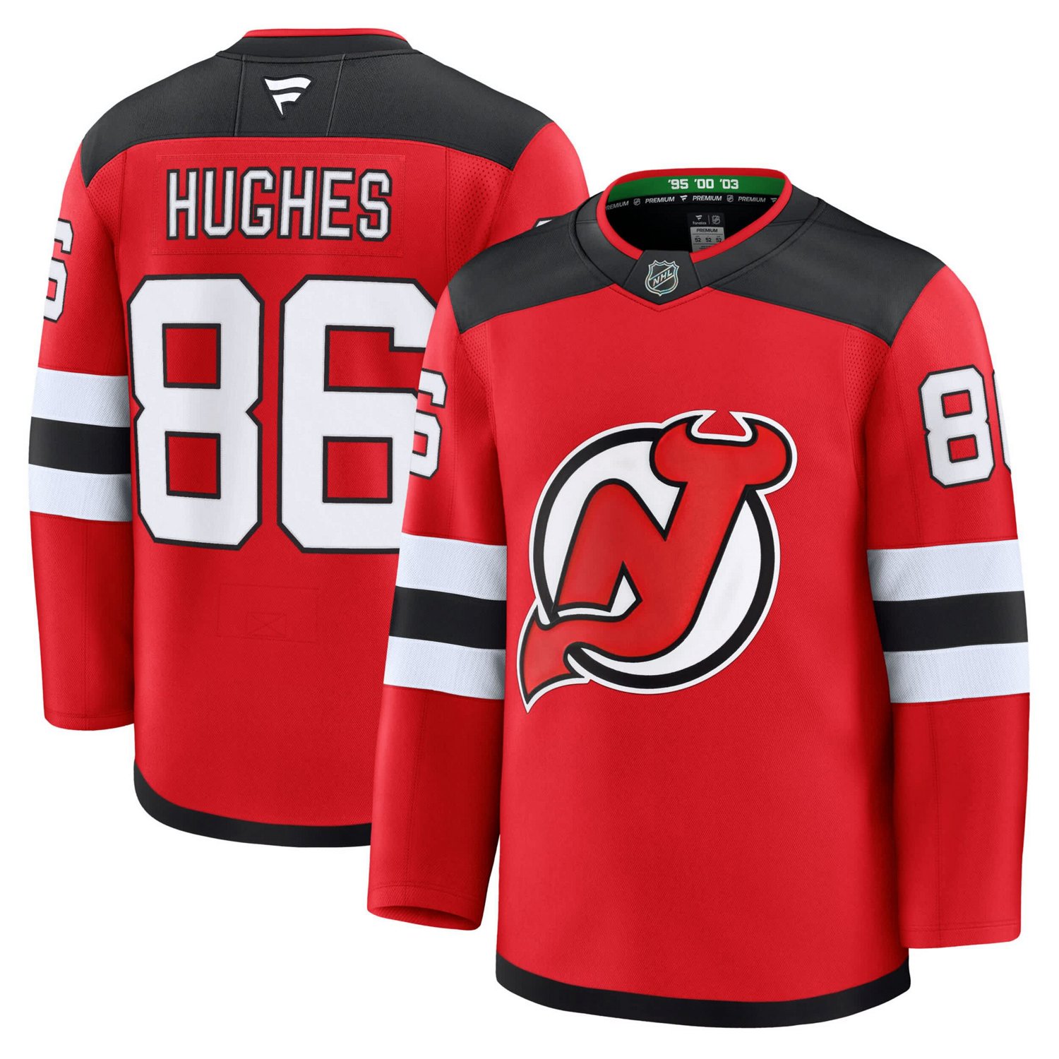 Fanatics Jack Hughes New Jersey Devils Home Premium Jersey