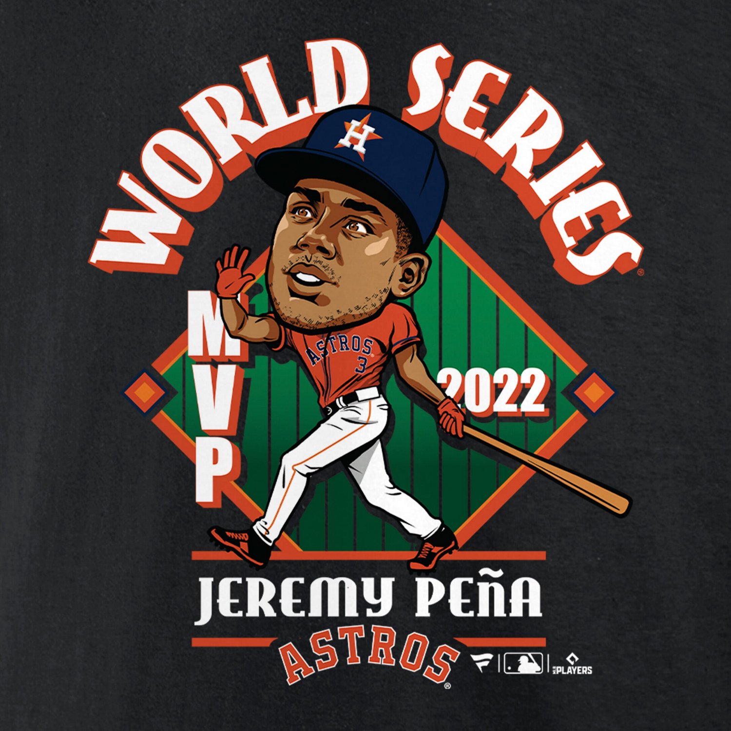 Fanatics Jeremy Pea Houston Astros 2022 World Series Champions MVP Plus Size Name  Number T-Shirt - view number 4