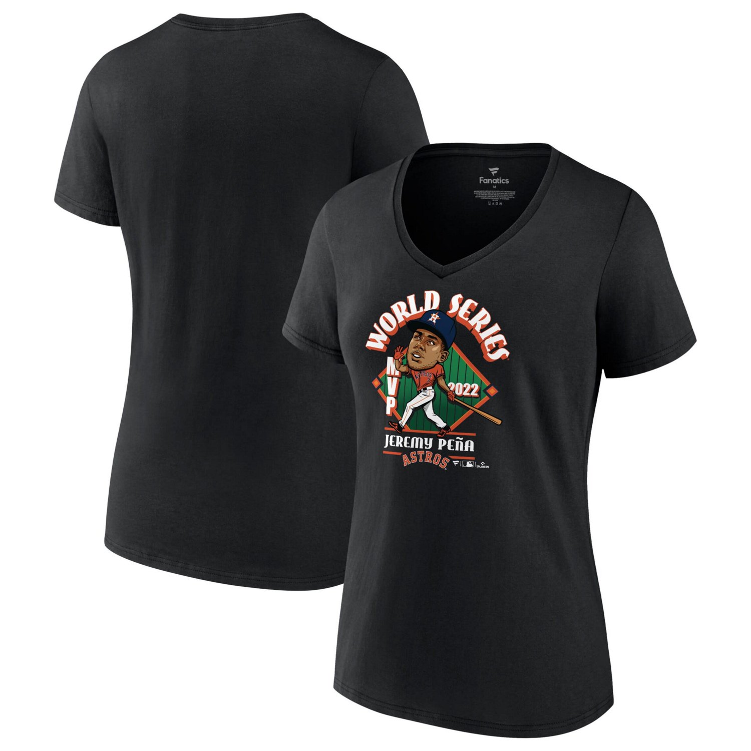 Fanatics Jeremy Pea Houston Astros 2022 World Series Champions MVP Plus Size Name  Number T-Shirt - view number 1