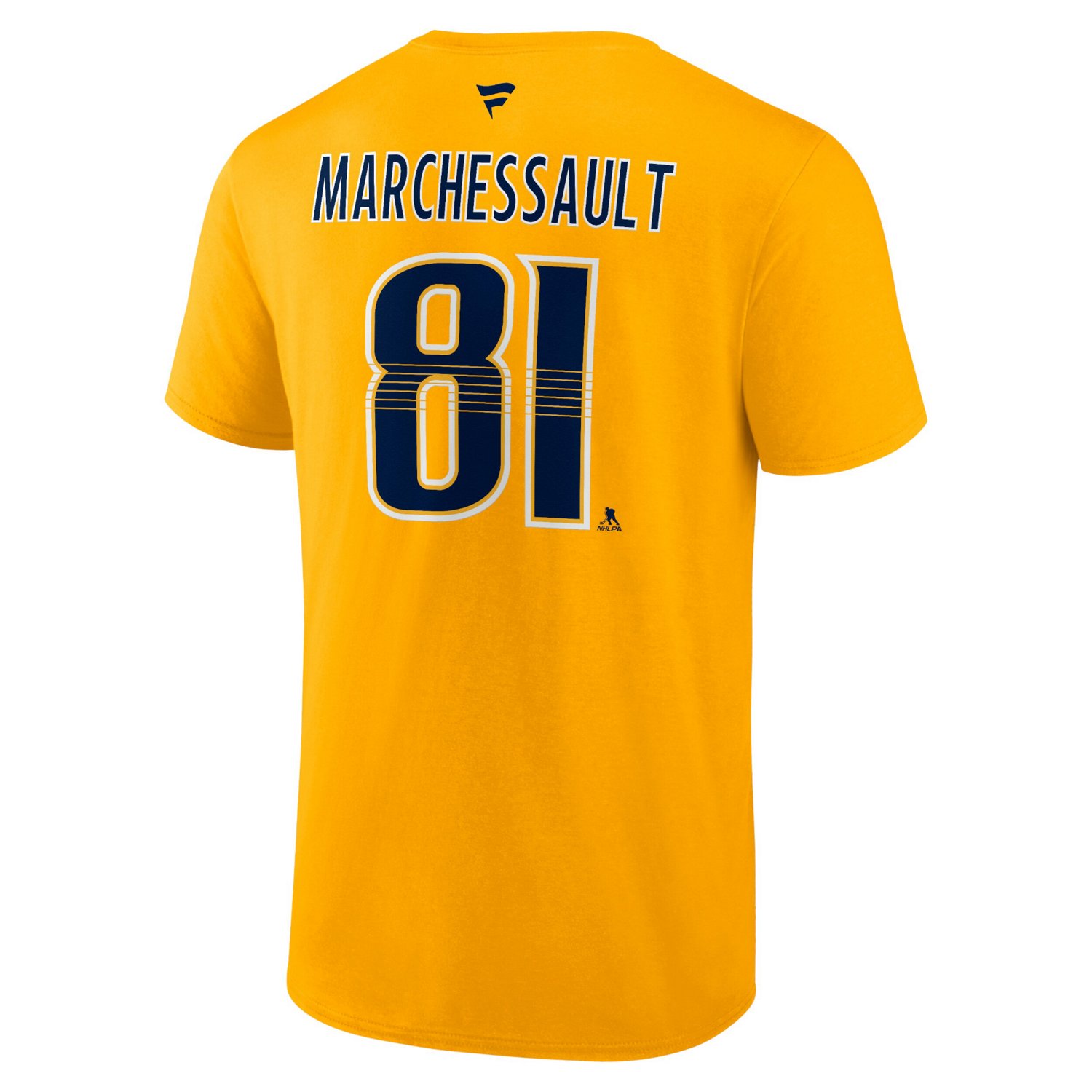 Fanatics Jonathan Marchessault Nashville Predators Authentic Stack Name  Number T-Shirt - view number 3
